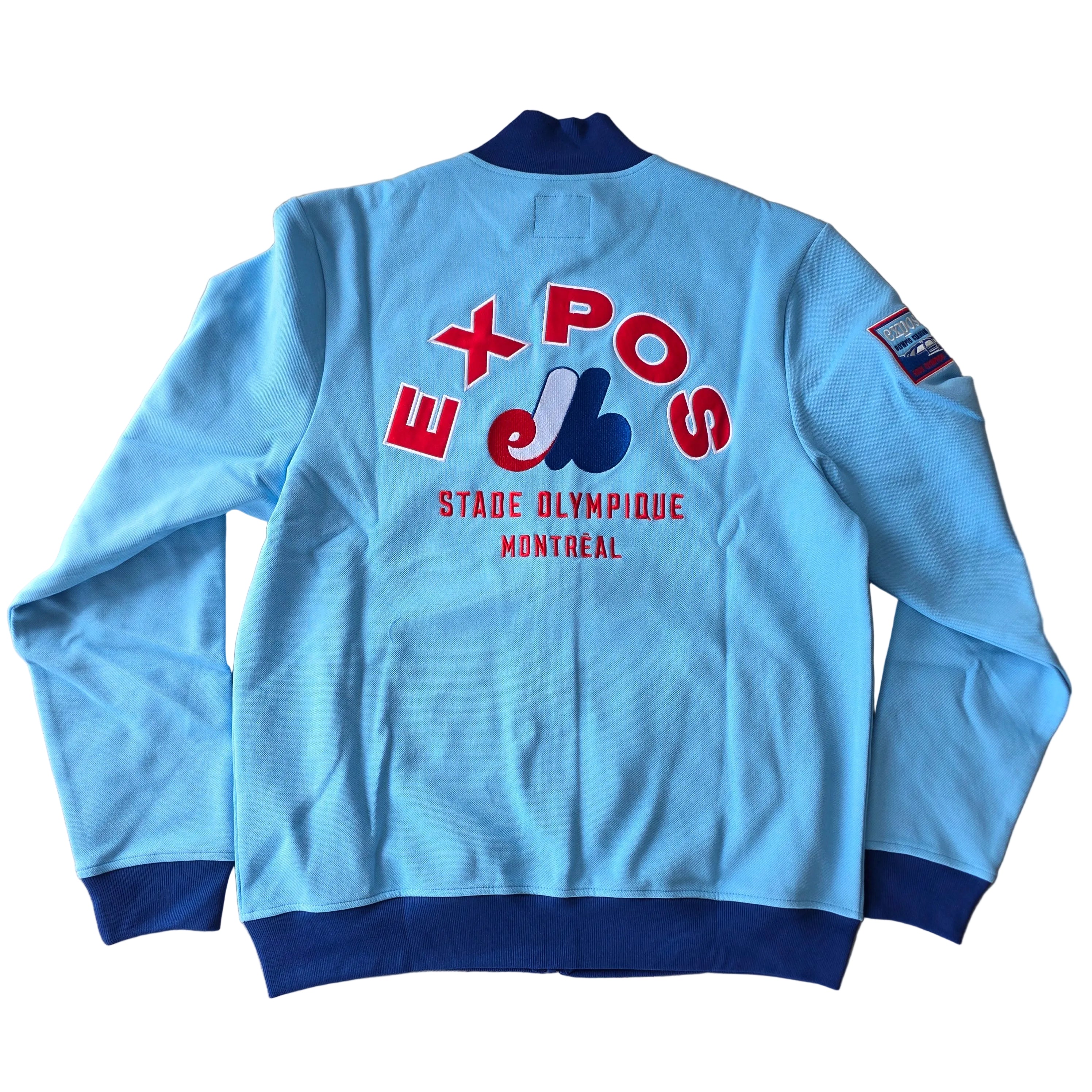 Montreal Expos MLB 47 Brand Men’s Royal Relief Pitcher Pique Track Jacket