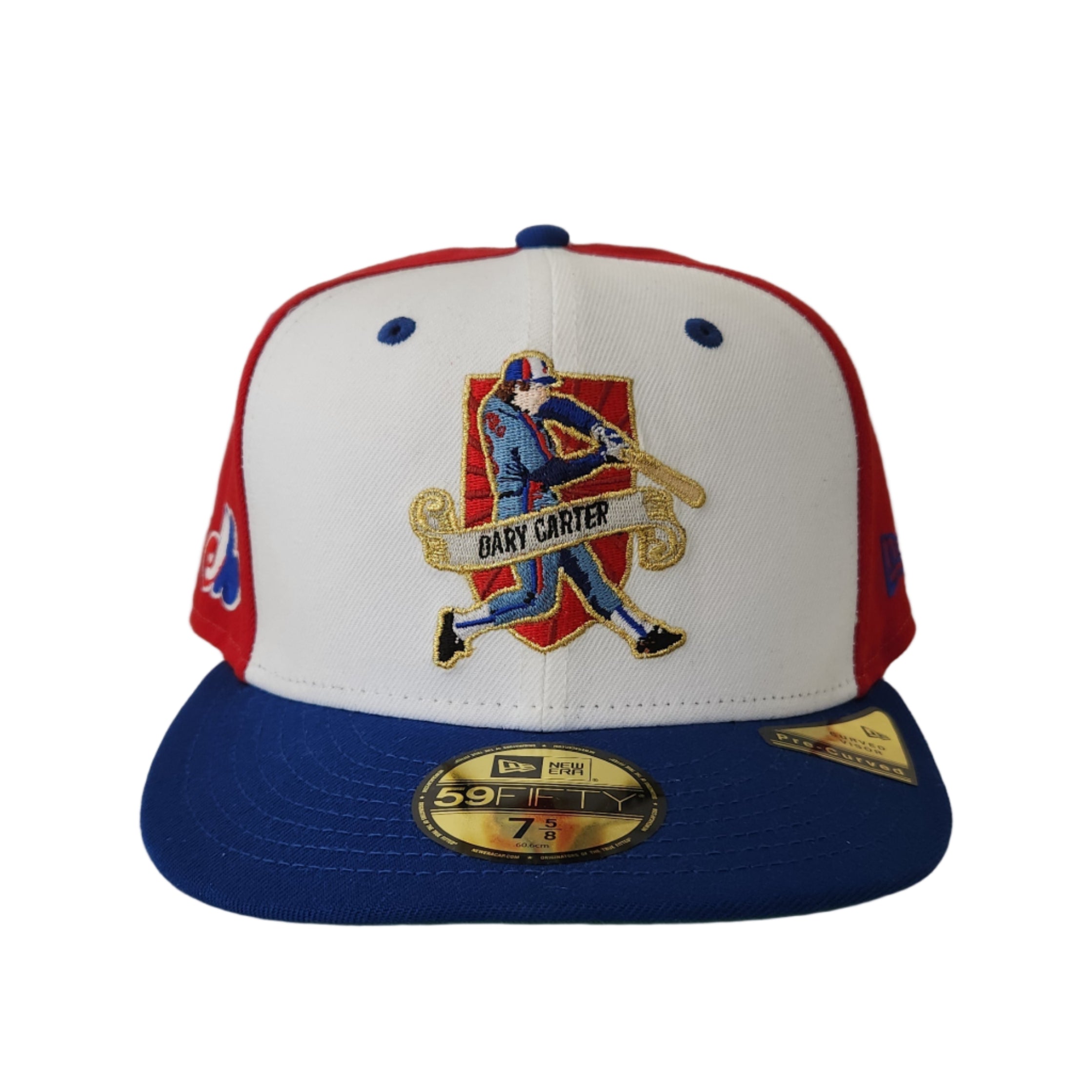 Gary Carter Montreal Expos MLB New Era Men's Red 59Fifty Pre-Curved Hall Of Fame Fitted Hat