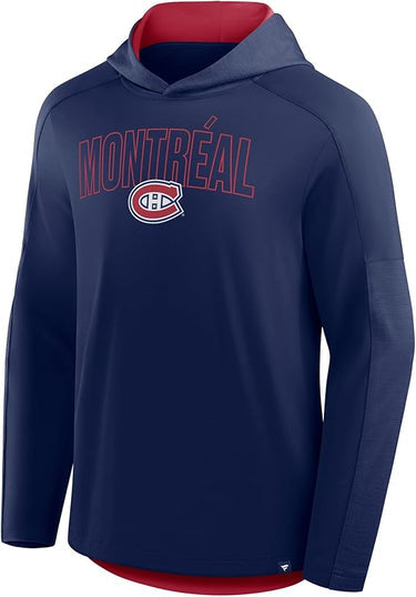 Chemise à manches longues marine Penalty pour homme des Canadiens de Montréal (NHL) de marque Fanatics
