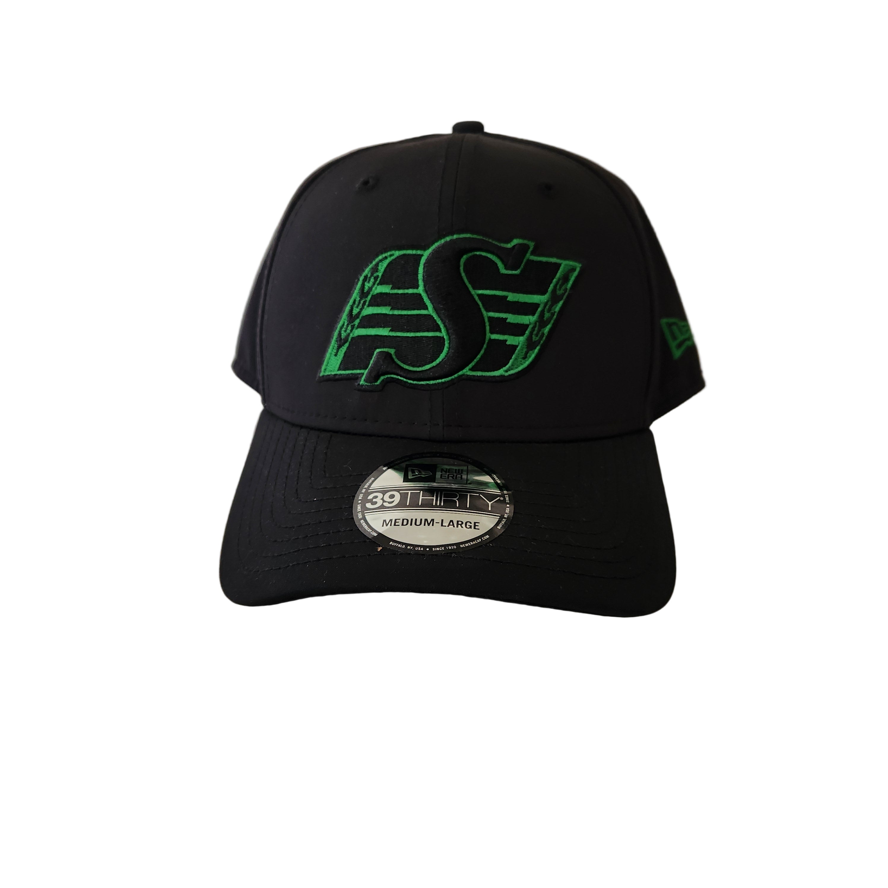 Casquette Night 39Thirty Team Classic Stretch Fit de New Era pour hommes, équipe des Roughriders de Saskatchewan de la LCF