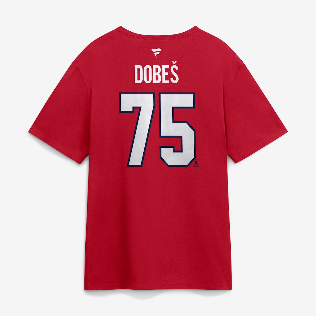 Jakub Dobes Montreal Canadiens NHL Fanatics Branded Men's Red Authentic T Shirt