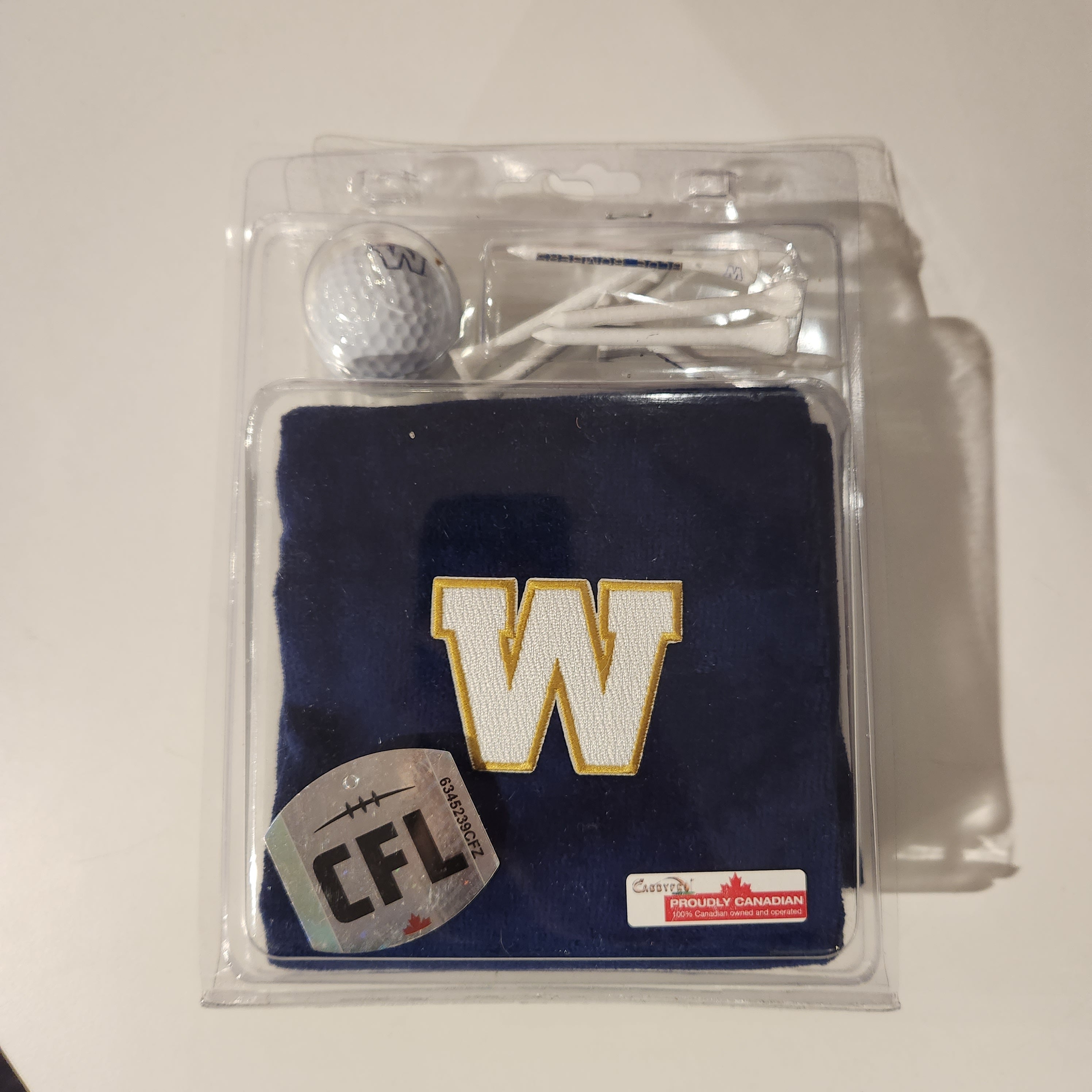 Winnipeg Blue Bombers CFL Towel Ball & Tees Gift Set