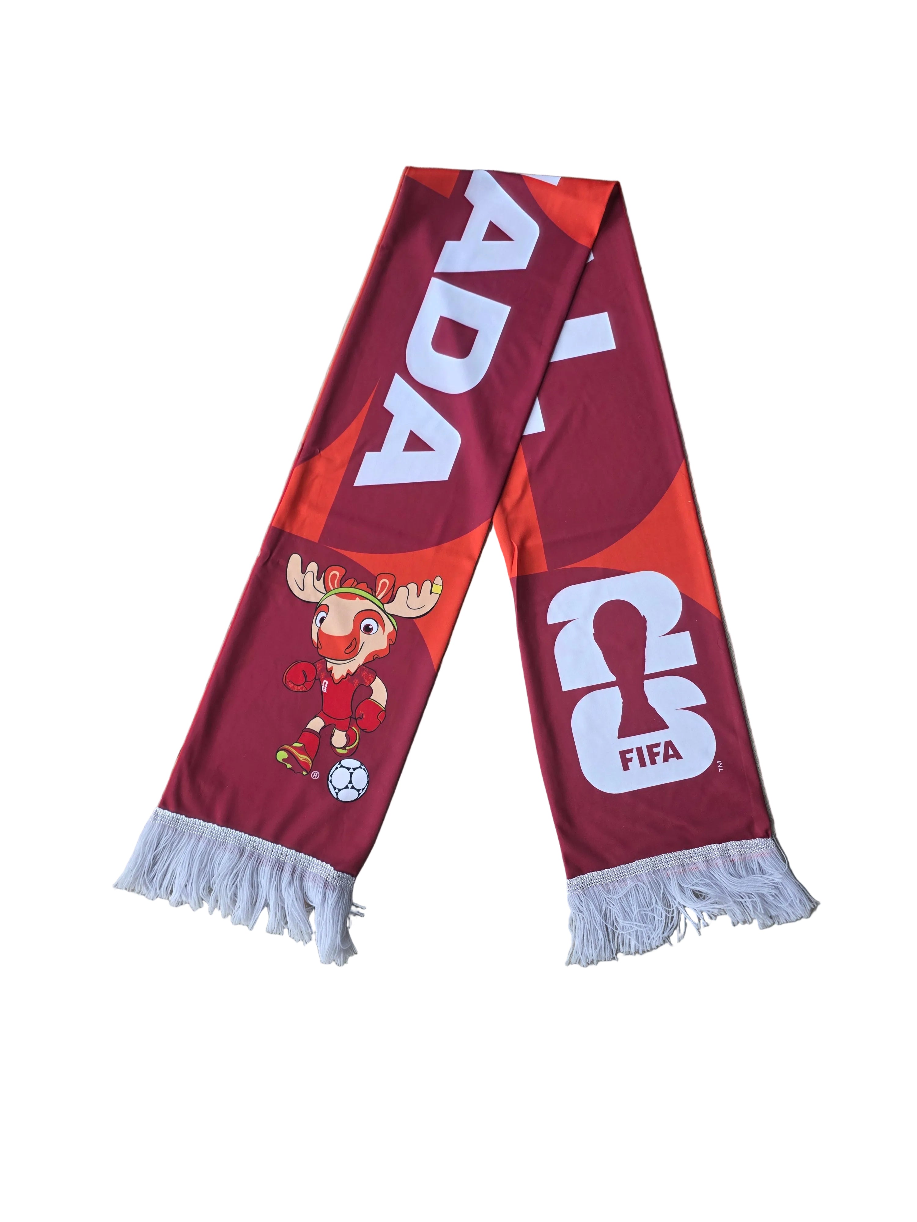 FiFA Licensed Red 2026 World Cup Canada Mascot Scarf