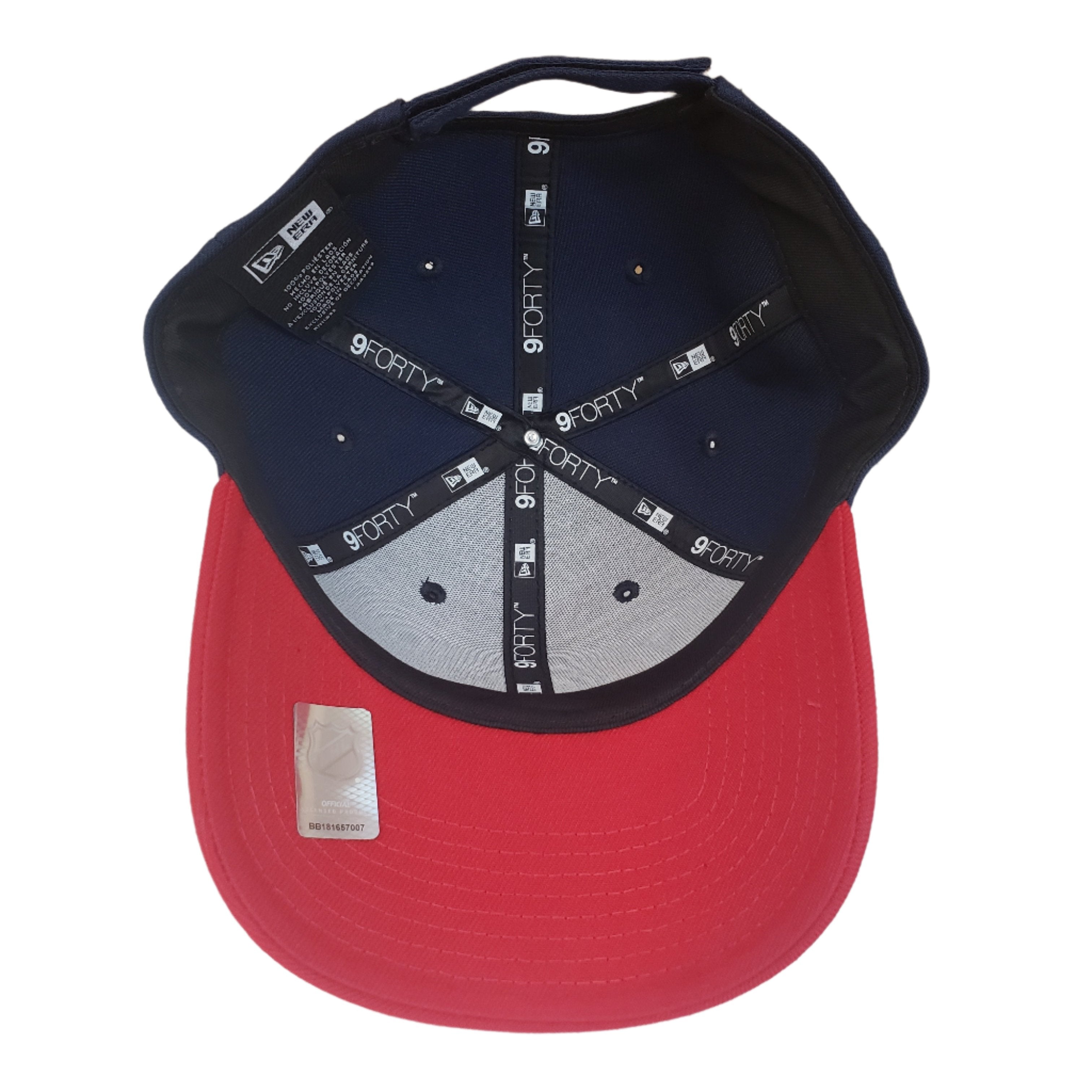 Casquette ajustable bicolore 9Forty bleu marine/rouge pour homme des Canadiens de Montréal de la LNH de New Era