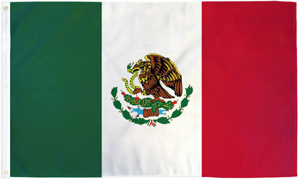 Mexico 3'x5' Country Wall Flag