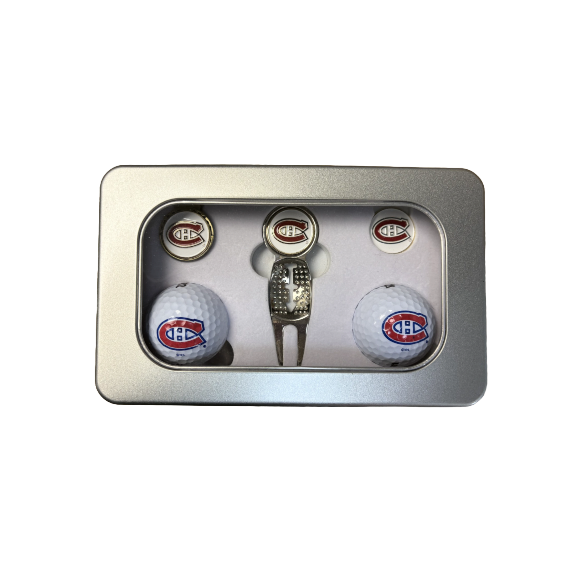 Coffret de golf de luxe en étain des Canadiens de Montréal (LNH)
