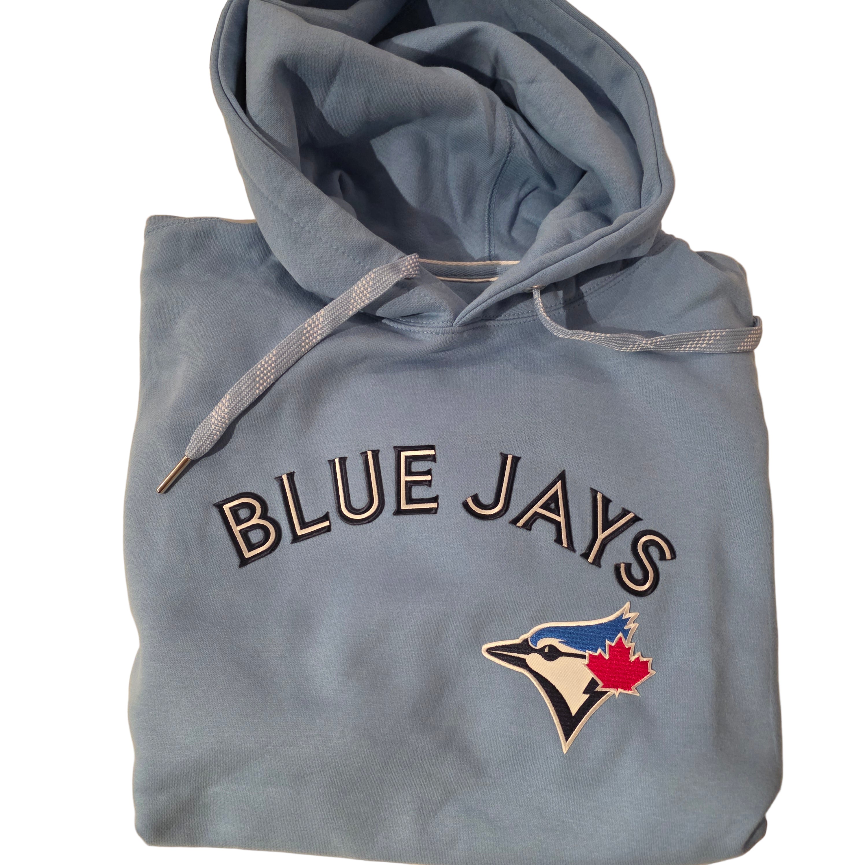Sweat à capuche domicile en sergé bleu clair pour homme des Blue Jays de Toronto (MLB Bulletin)