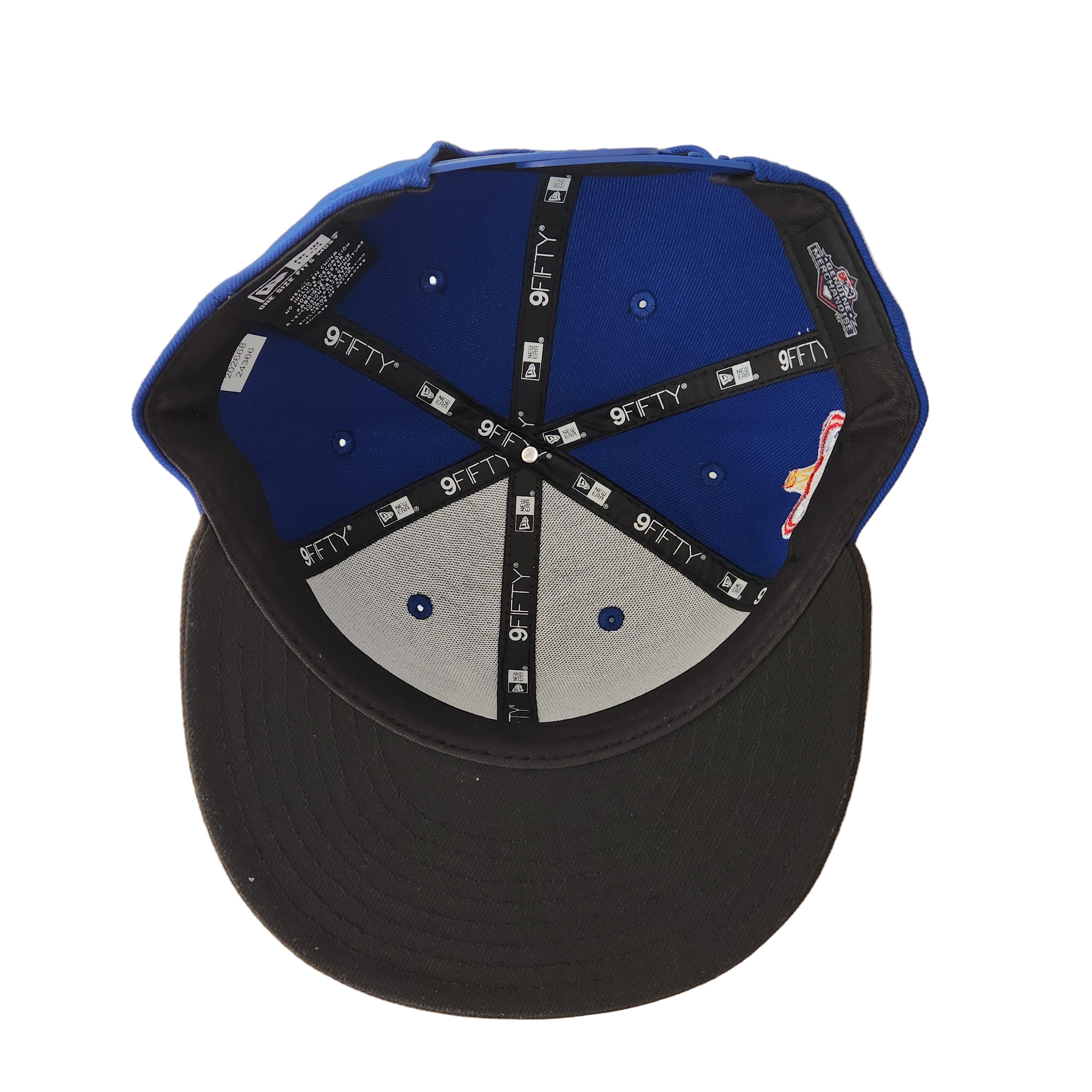 Casquette Snapback 9Fifty MiLB New Era pour homme des Royals de Montréal, bleu royal/noir