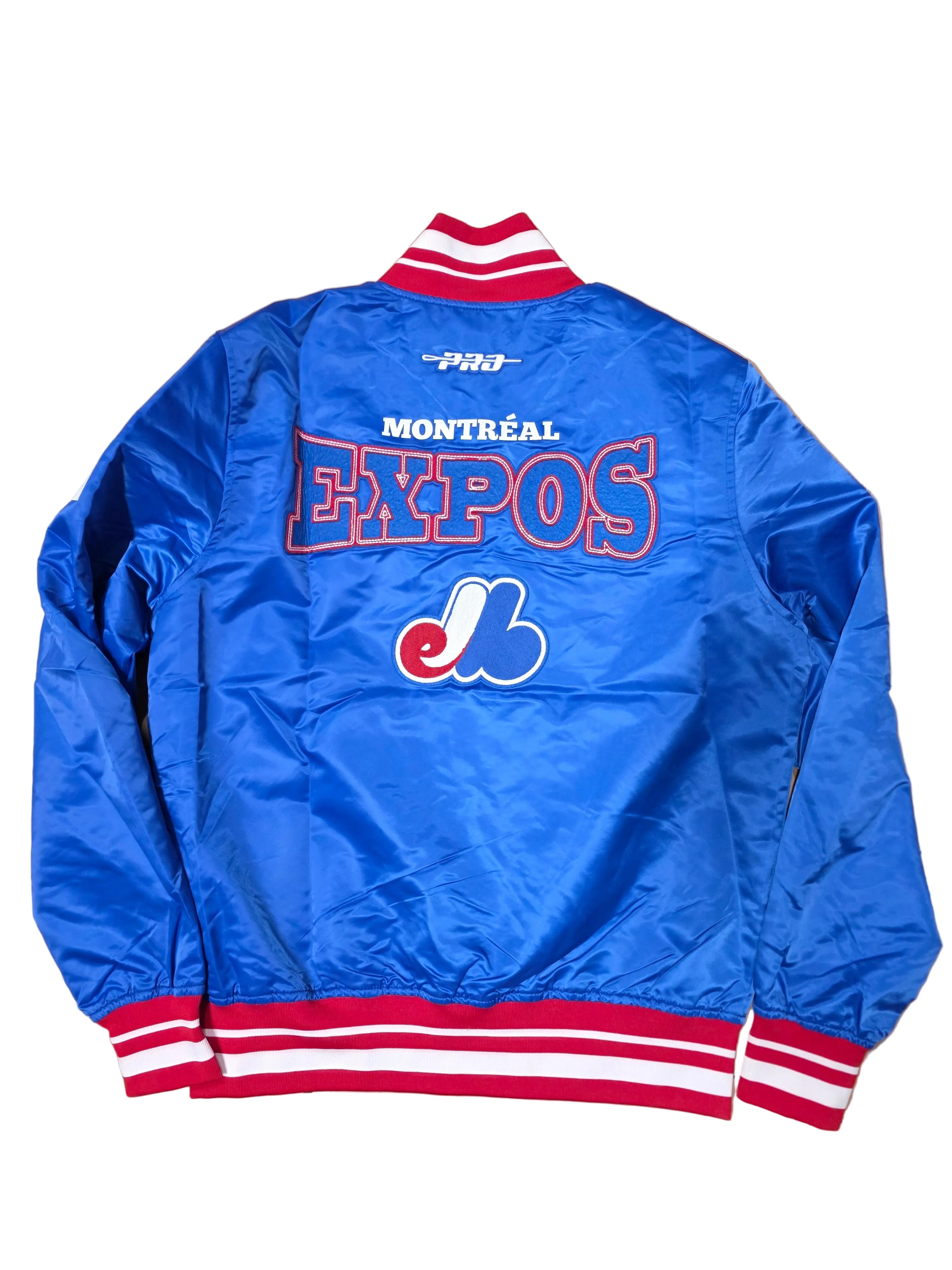 Montreal Expos MLB Pro Standard Men's Royal Day One Rib Satin Jacket