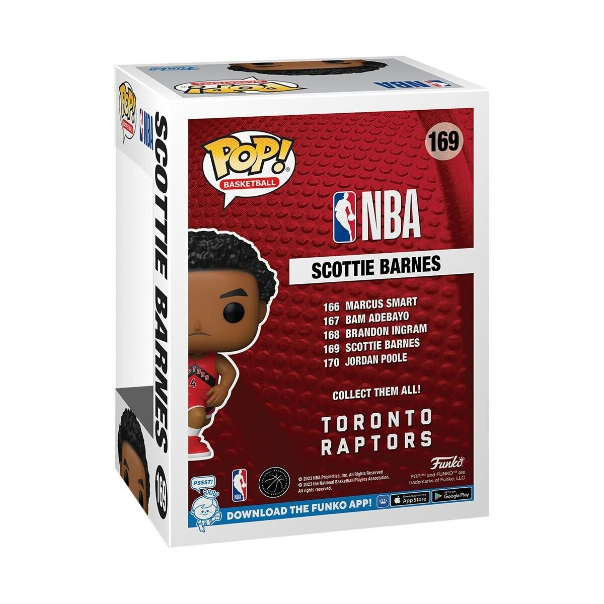 Scottie Barnes Toronto Raptors NBA Funko Red Uniform POP Player Vinyl Figure