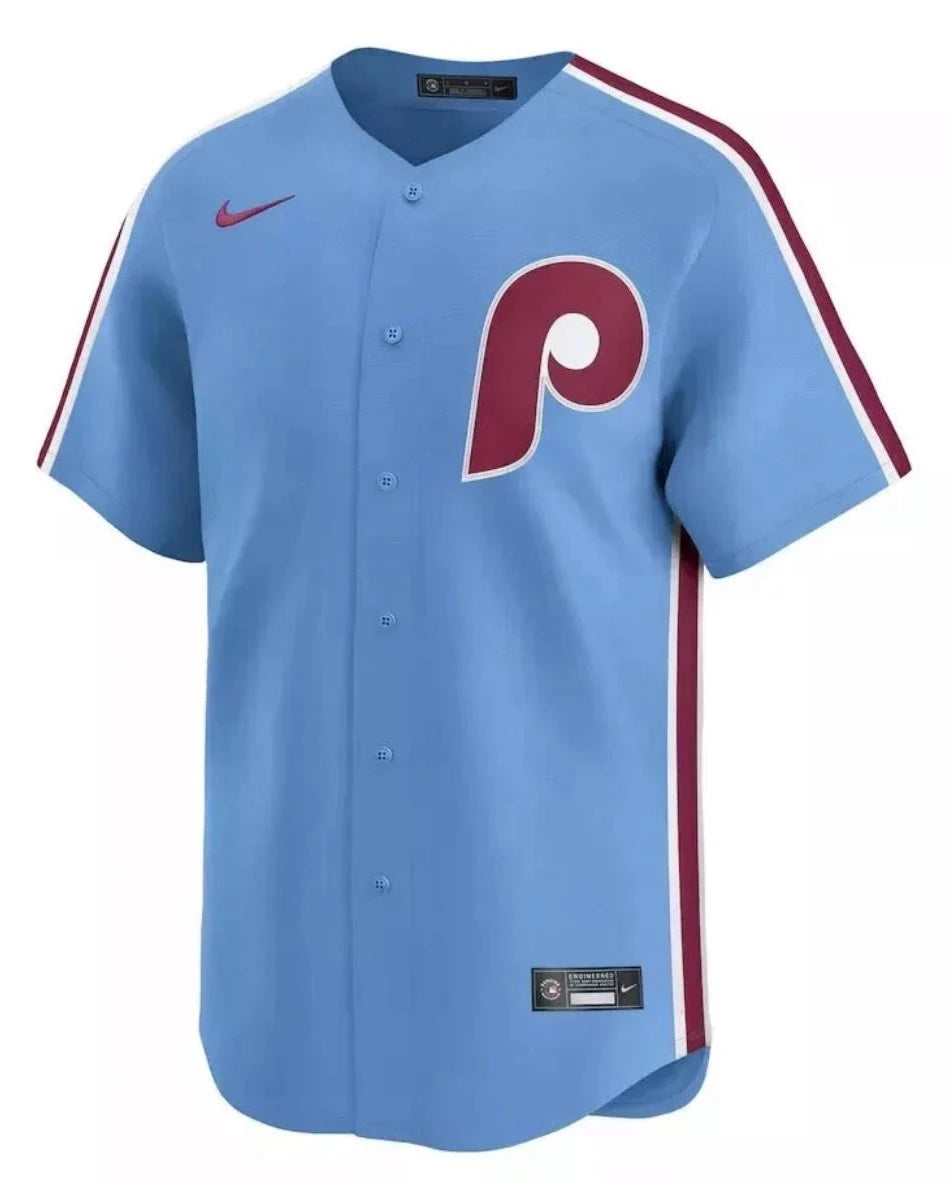 Philadelphia Phillies MLB Nike Men's Light Blue Alternate Limited Jersey