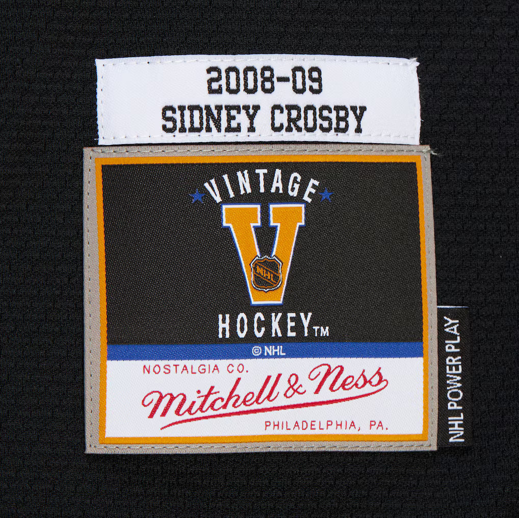Sidney Crosby Pittsburgh Penguins NHL Mitchell & Ness Men's Black 2008-09 Power Play Authentic Jersey