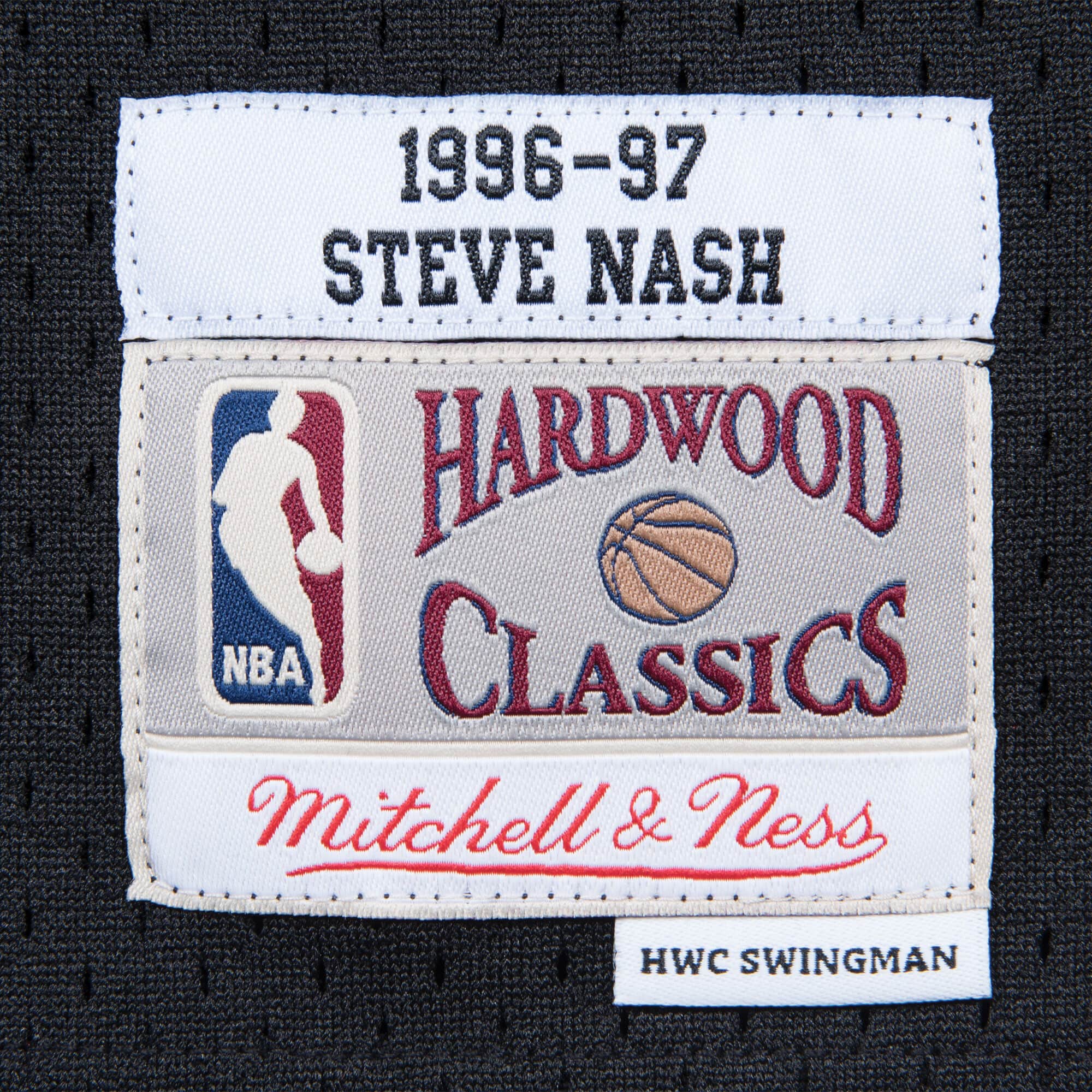 Steve Nash Phoenix Suns NBA Mitchell & Ness Men's Black 1996-97 Hardwood Classics Swingman Jersey