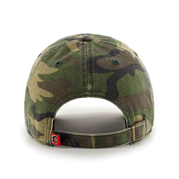 Calgary Flames NHL 47 Brand Men's Camo Clean up Adjustable Hat