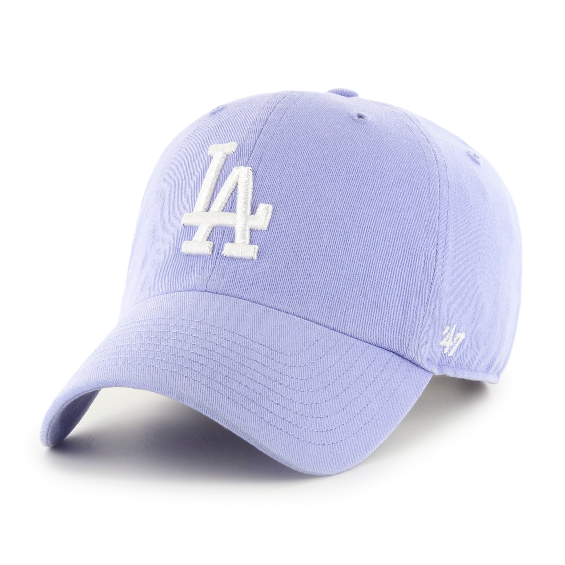 Los Angeles Dodgers MLB 47 Brand Casquette réglable Lavande Clean Up pour hommes
