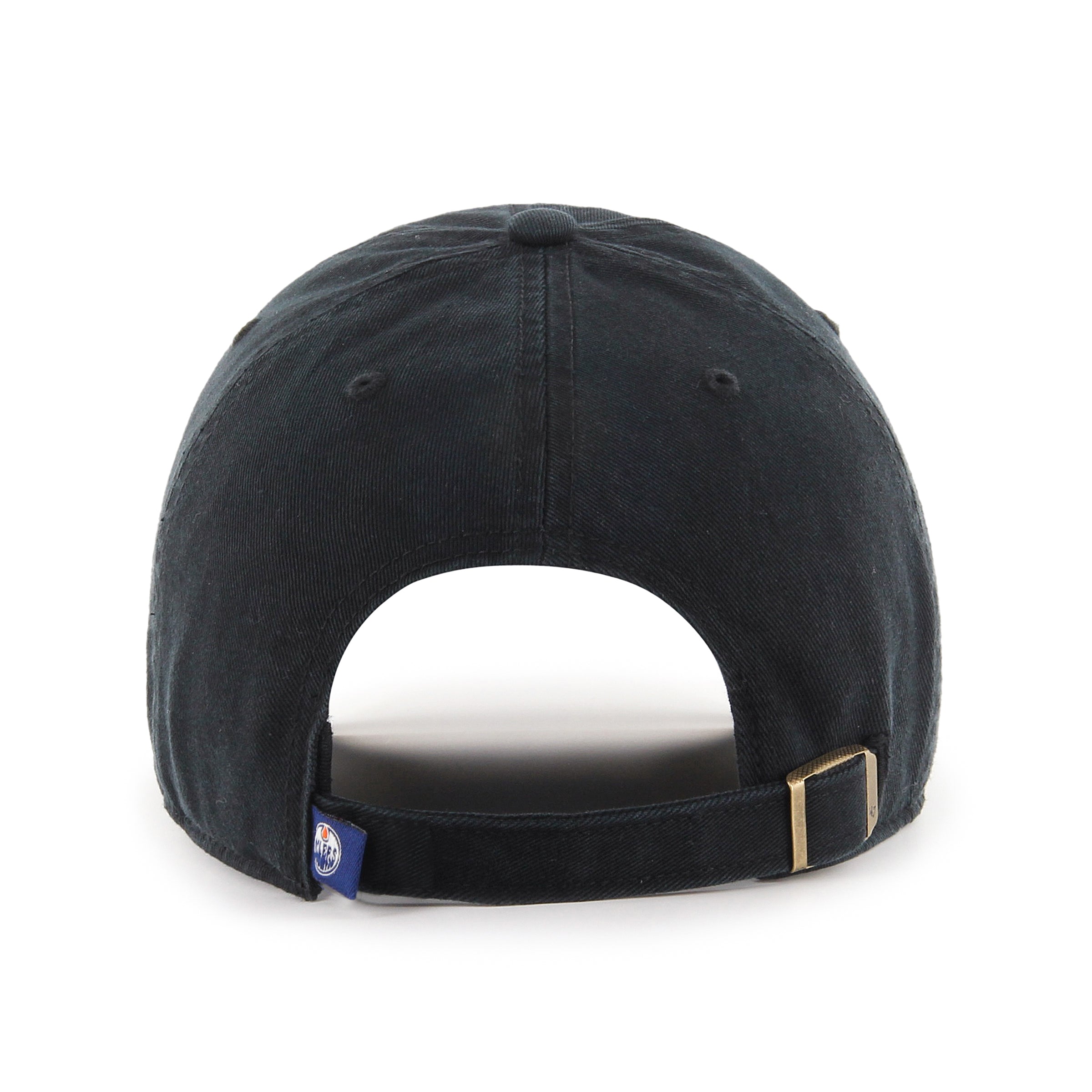 Edmonton Oilers NHL 47 Brand Men's Black on Black Clean Up Adjustable Hat