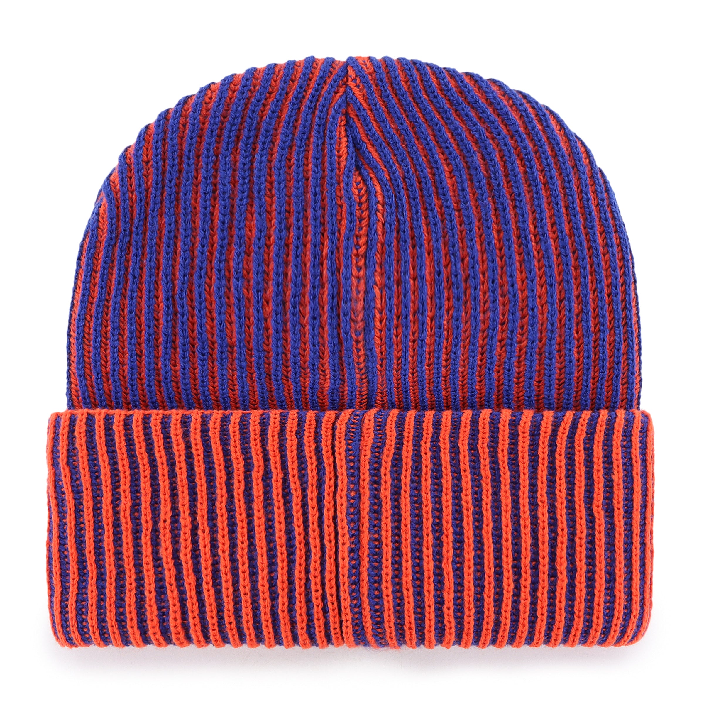 Edmonton Oilers NHL 47 Brand Men's Orange/Royal Cold Snap Cuff Knit Hat