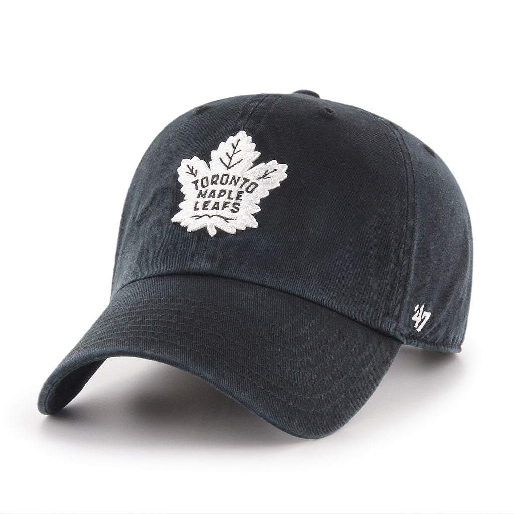 Casquette ajustable noire/blanche 47 Brand des Maple Leafs de Toronto LNH pour hommes