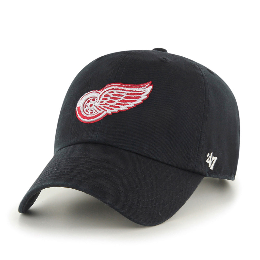 Casquette ajustable pour homme Detroit Red Wings NHL 47 Brand avec logo alternatif noir