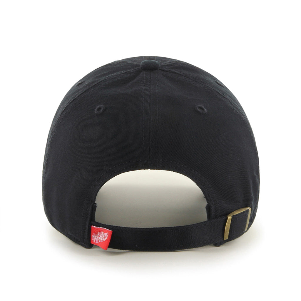 Detroit Red Wings NHL 47 Brand Men's Black Alternate Logo Clean Up Adjustable Hat