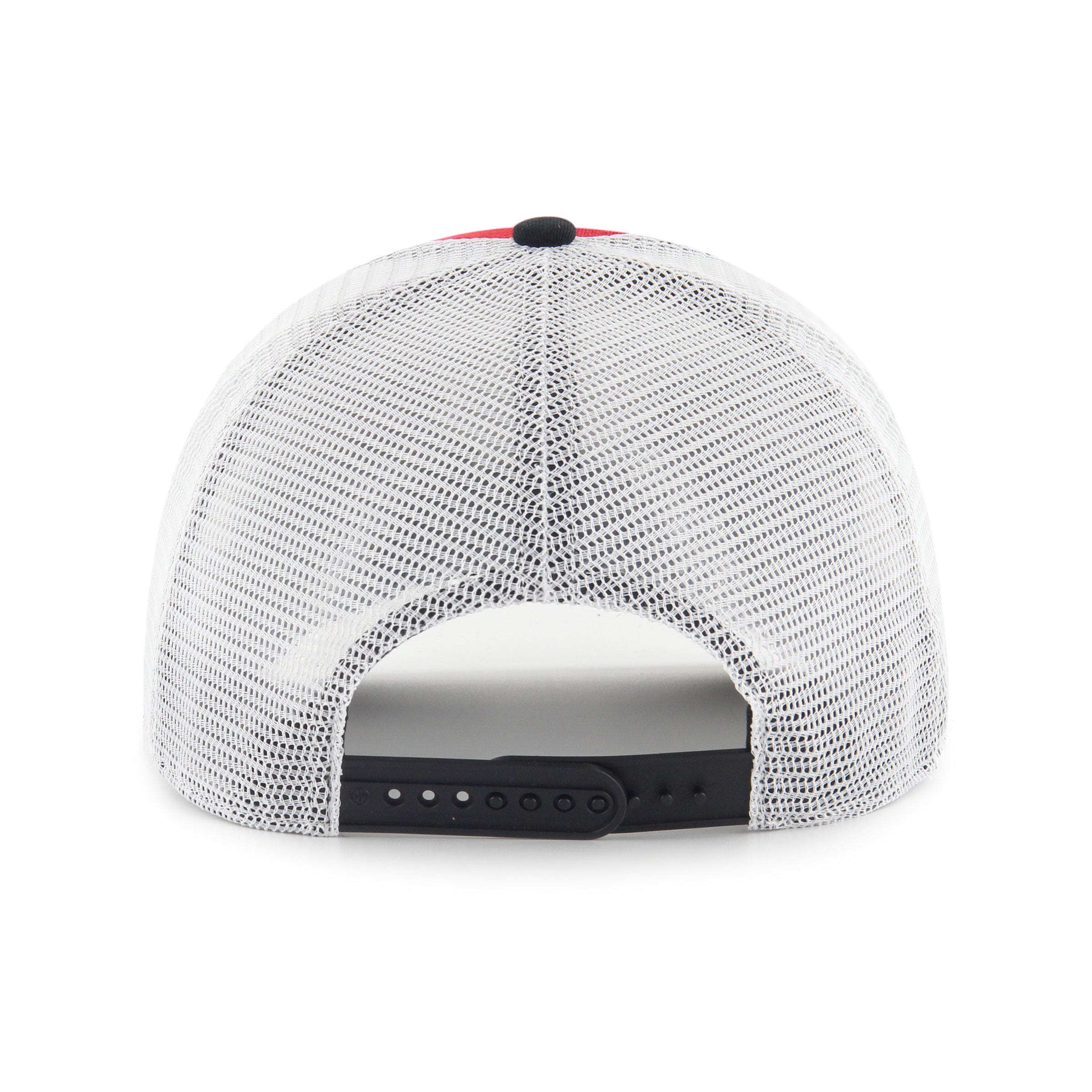 Hockey Canada IIHF 47 Brand Men's Red/Black Super Stripe Hitch Trucker Hat