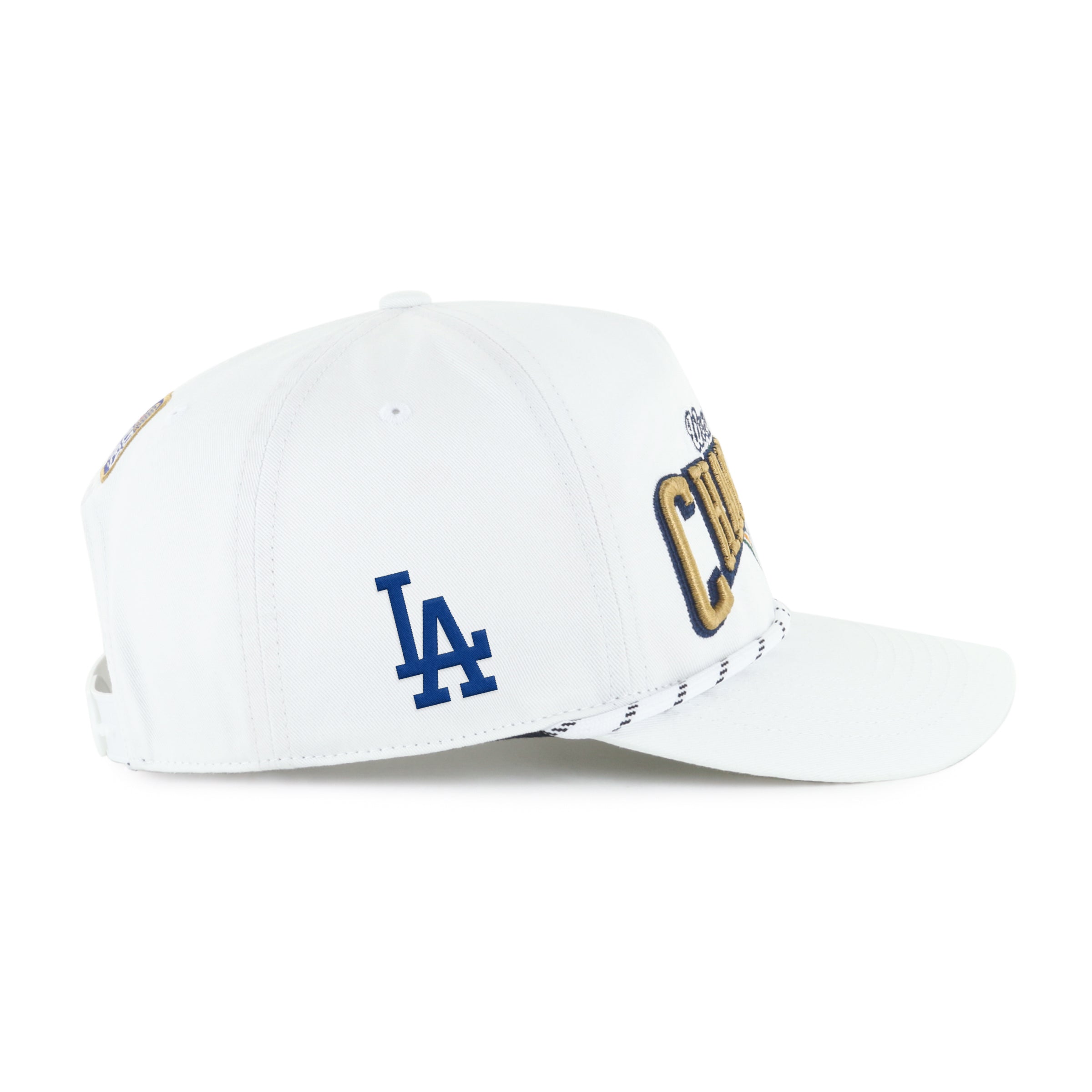 Los Angeles Dodgers MLB 47 Brand Men's White 2024 World Series Champions Rope Hitch Snapback Hat