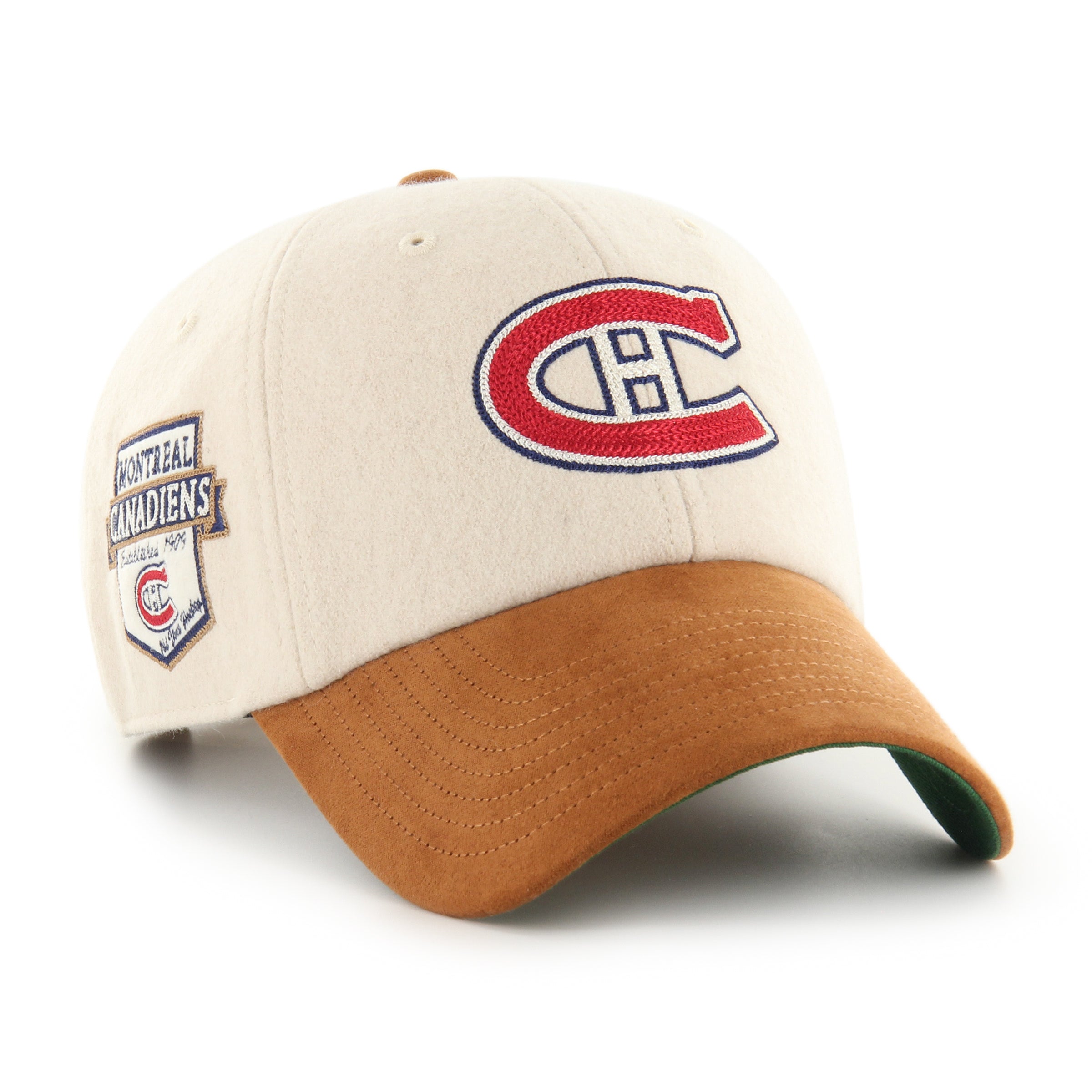 Montreal Canadiens NHL 47 Brand Men's Beige Rafter Clean Up Adjustable Hat