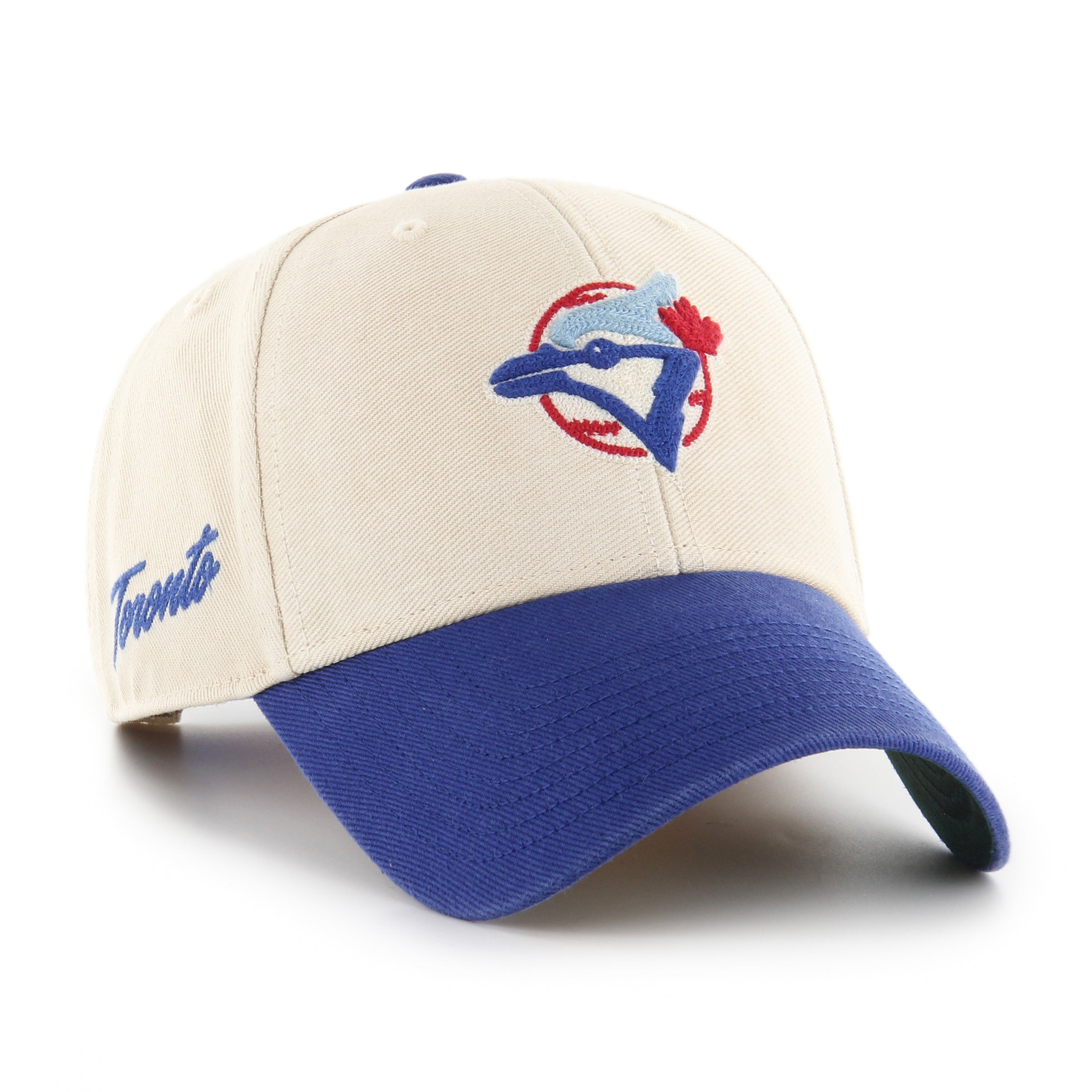 Toronto Blue Jays MLB 47 Brand Men's Beige MVP Cooperstown Fairfield Snapback