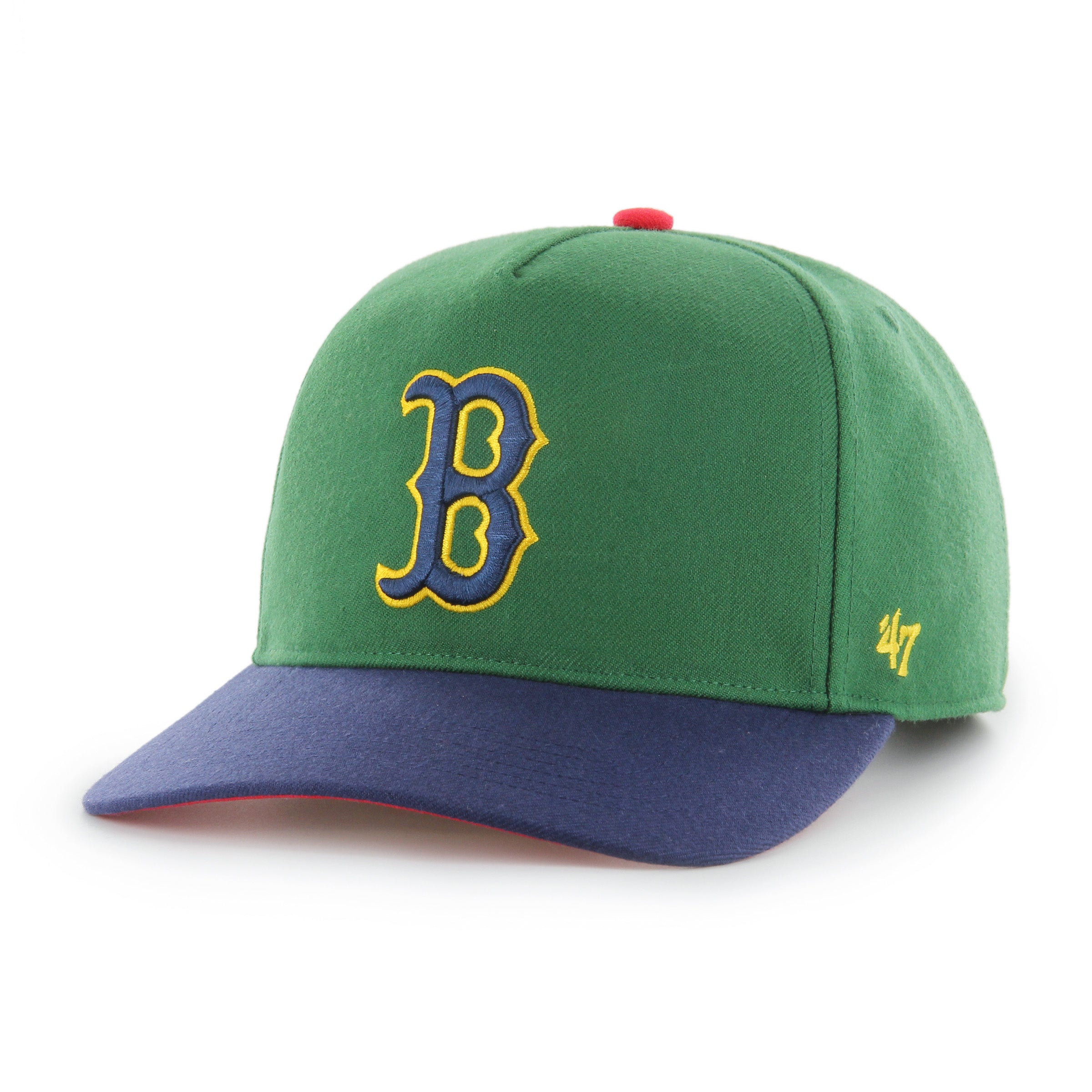 Casquette snapback Yacht Club Hitch verte pour homme des Boston Red Sox MLB 47 Brand