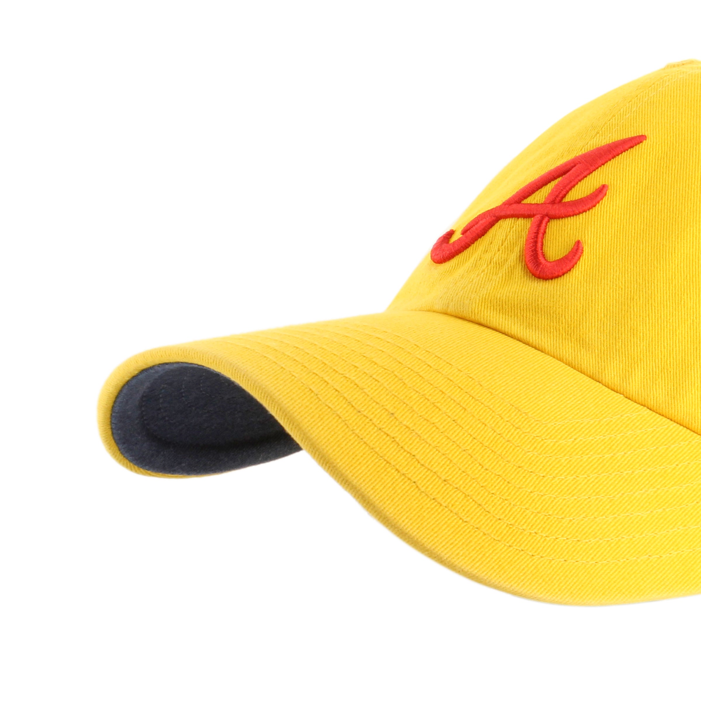 Atlanta Braves MLB 47 Brand Men's Yellow Yacht Club Clean Up Adjustable Hat