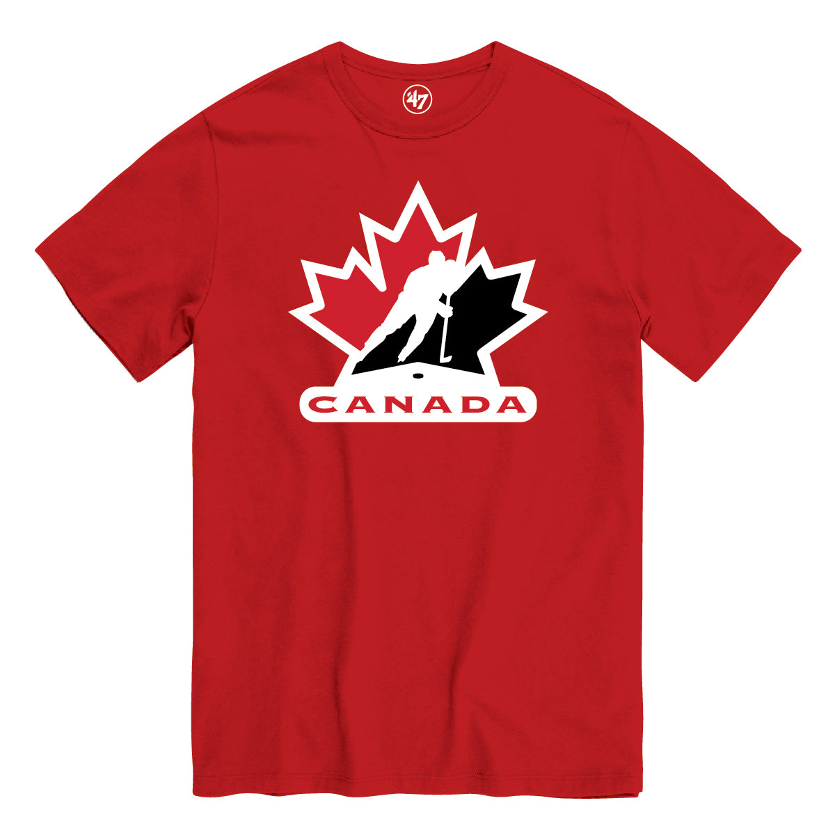 T-shirt de supporter rouge pour homme de l'équipe canadienne de hockey IIHF 47 Brand