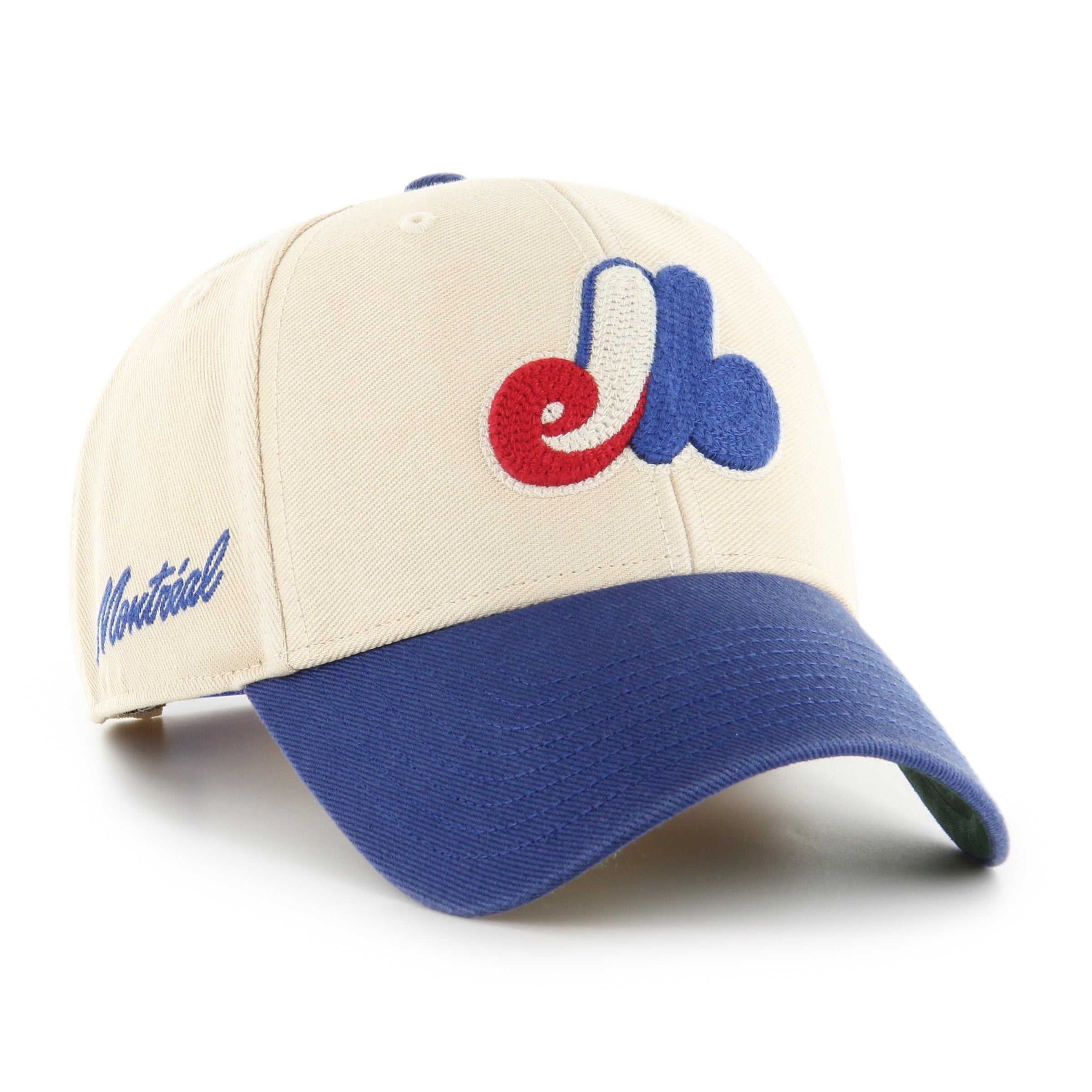 Montreal Expos MLB 47 Brand Men's Beige MVP Cooperstown Fairfield Snapback