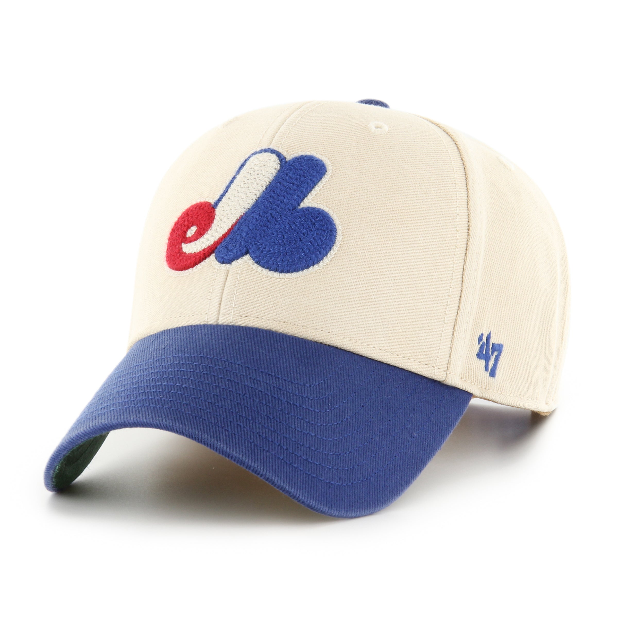 Montreal Expos MLB 47 Brand Men's Beige MVP Cooperstown Fairfield Snapback