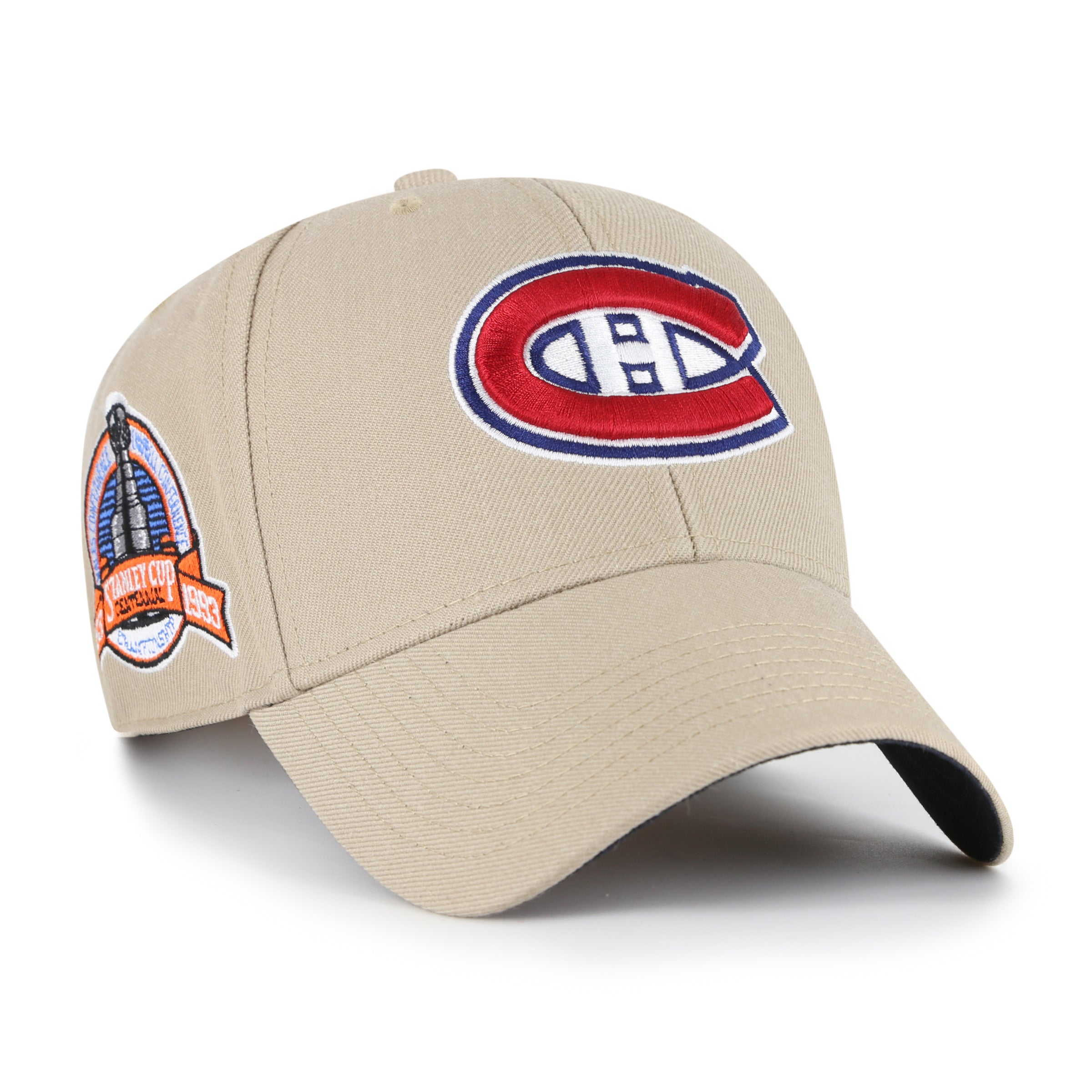 Montreal Canadiens NHL 47 Brand Men's Khaki MVP Sure Shot Snapback