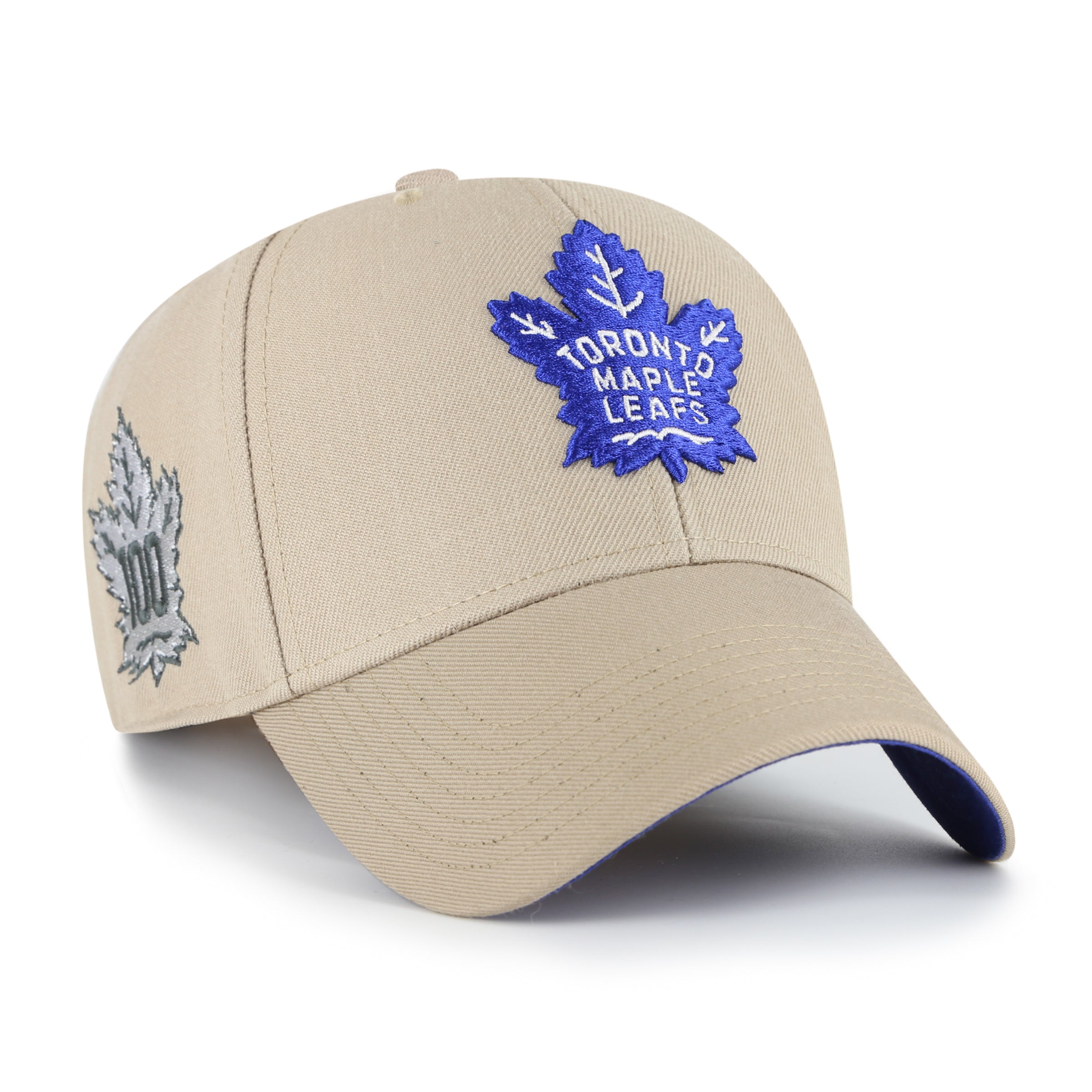 Toronto Maple Leafs NHL 47 Brand Men's Khaki MVP Sure Shot Snapback