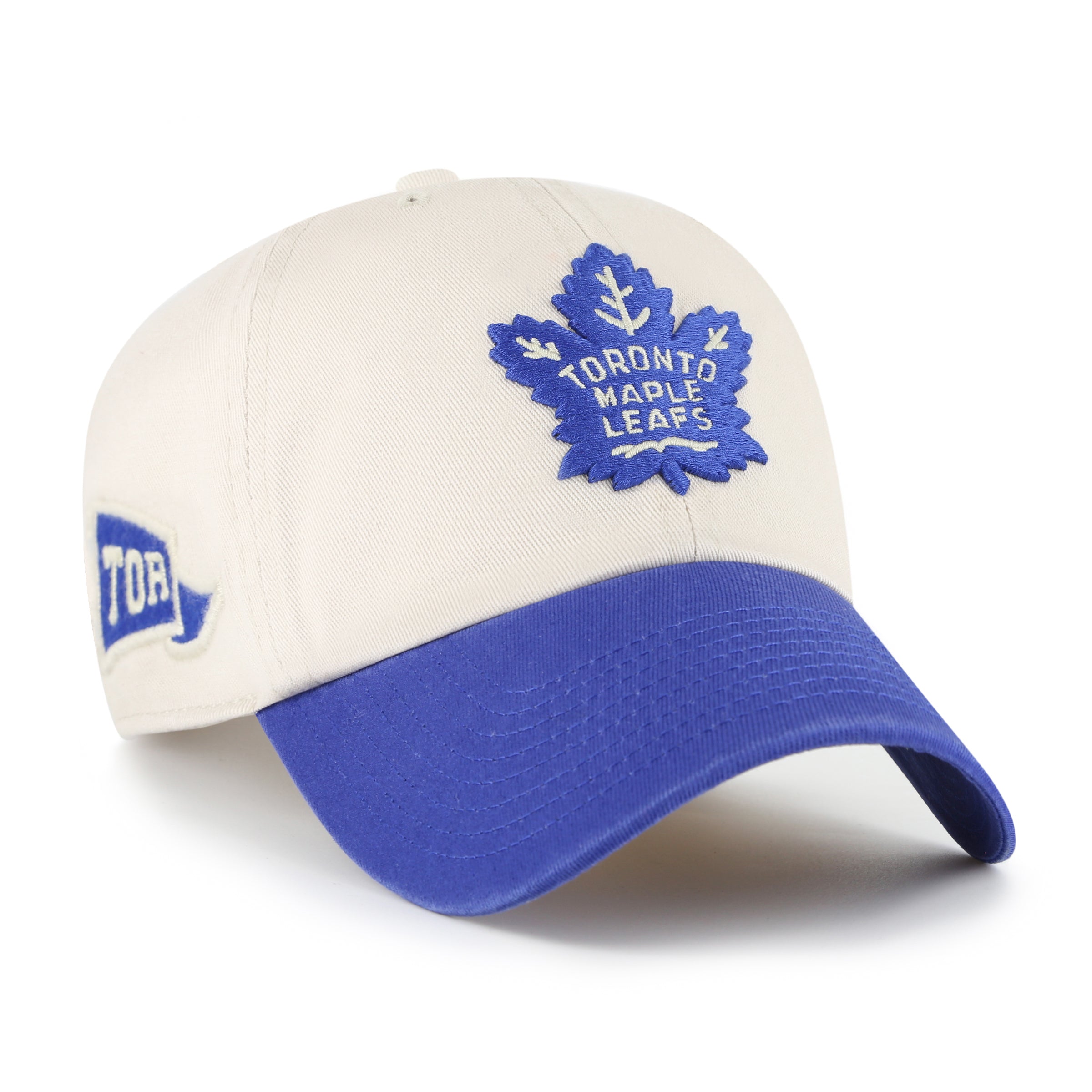 Casquette ajustable beige Clean Up Grand Stand des Maple Leafs de Toronto de la LNH pour homme de la marque 47