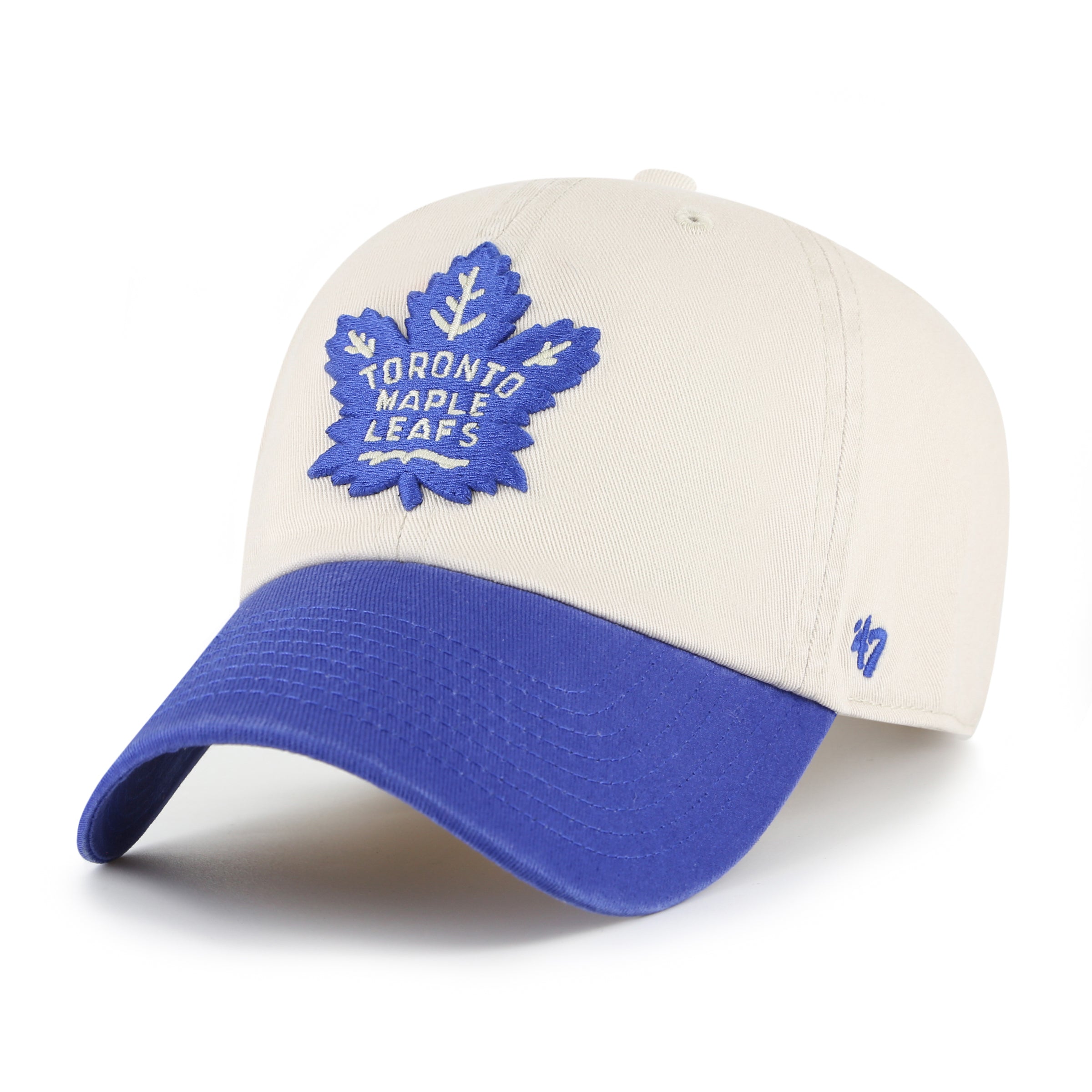 Casquette ajustable beige Clean Up Grand Stand des Maple Leafs de Toronto de la LNH pour homme de la marque 47
