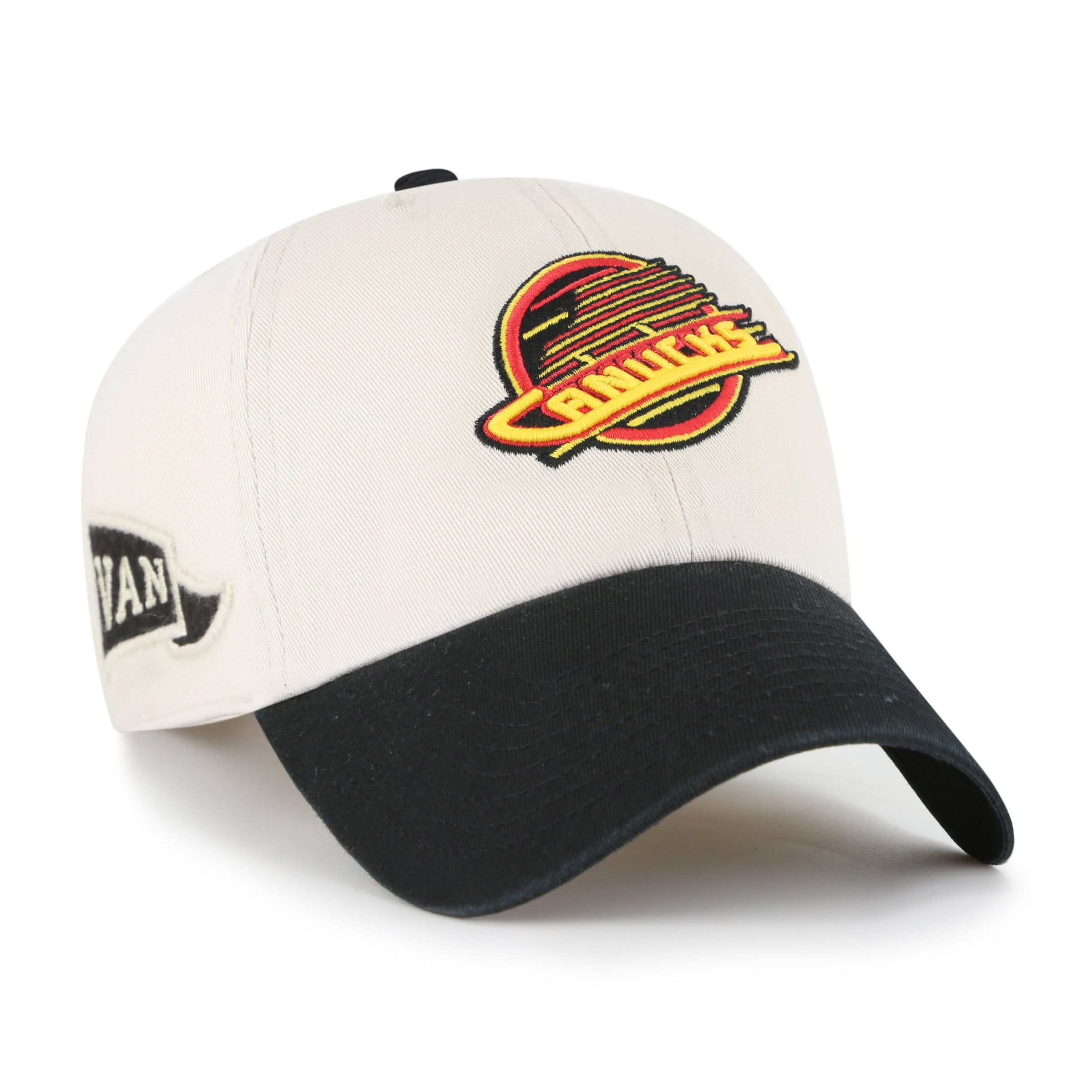 Vancouver Canucks NHL 47 Brand Men's Beige Clean Up Grand Stand Adjustable Hat