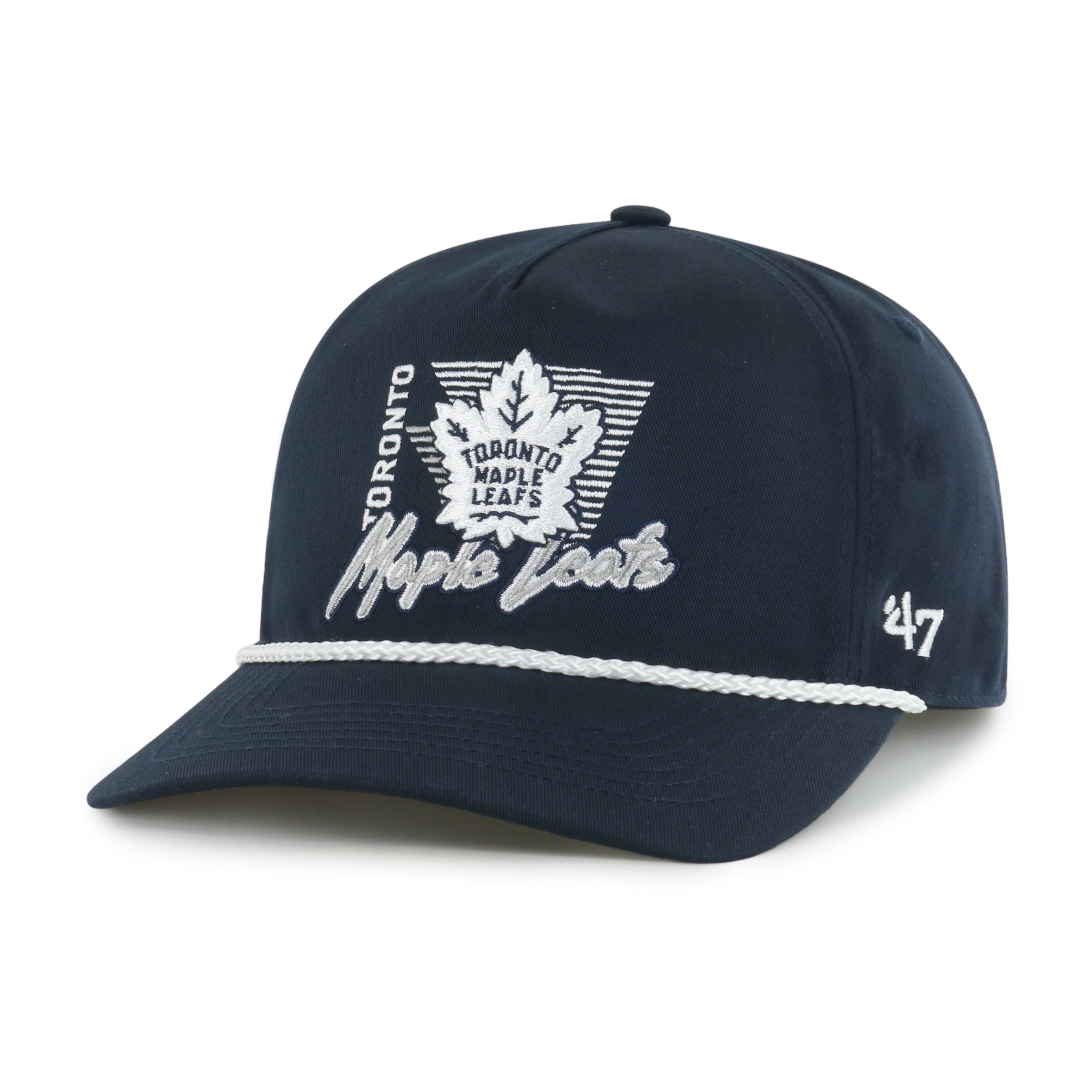 Casquette snapback bleu marine pour homme des Maple Leafs de Toronto de la LNH, marque 47