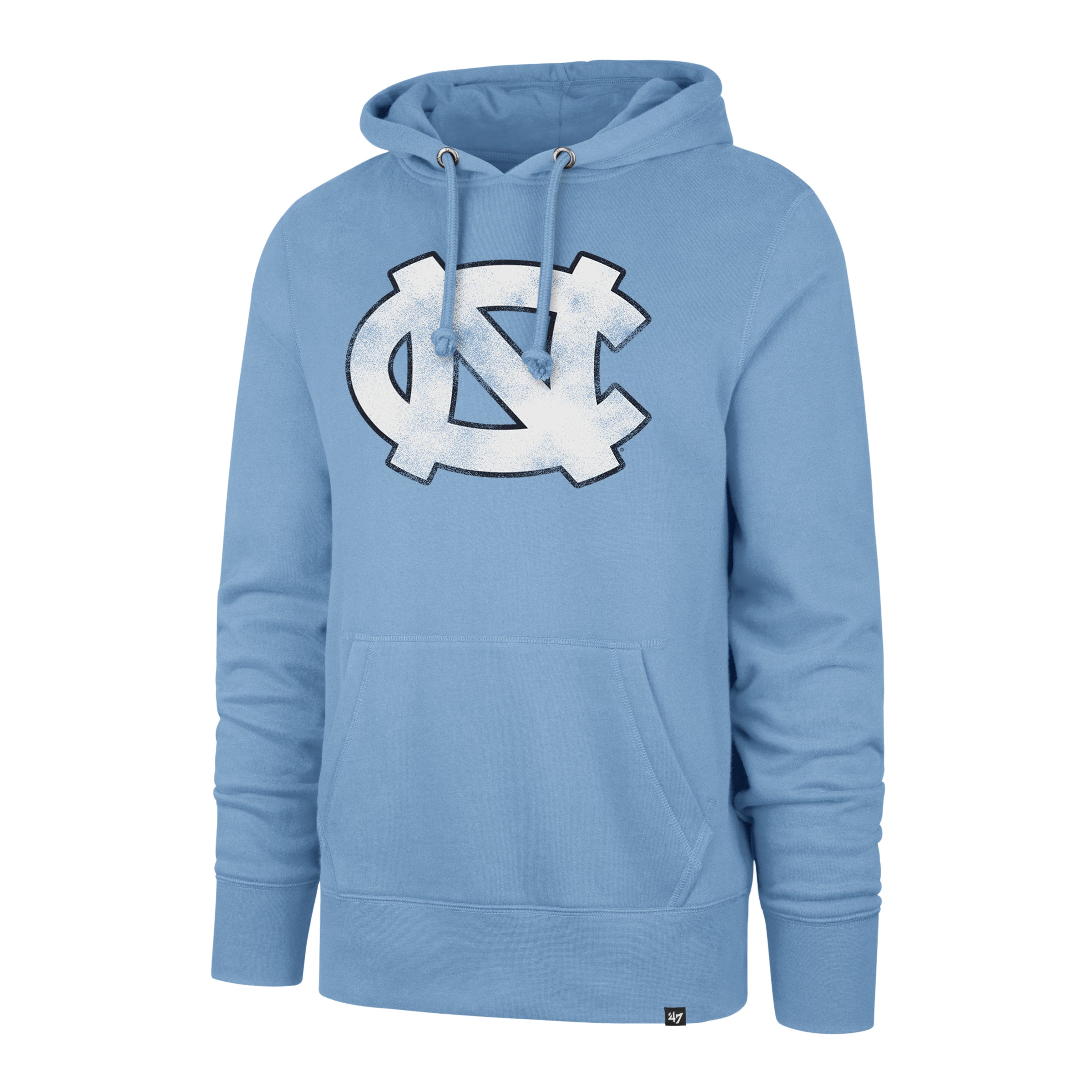 North Carolina Tarheels NCAA 47 Brand Men's Light Blue Imprint Distressed Headline Pullover Hoodie