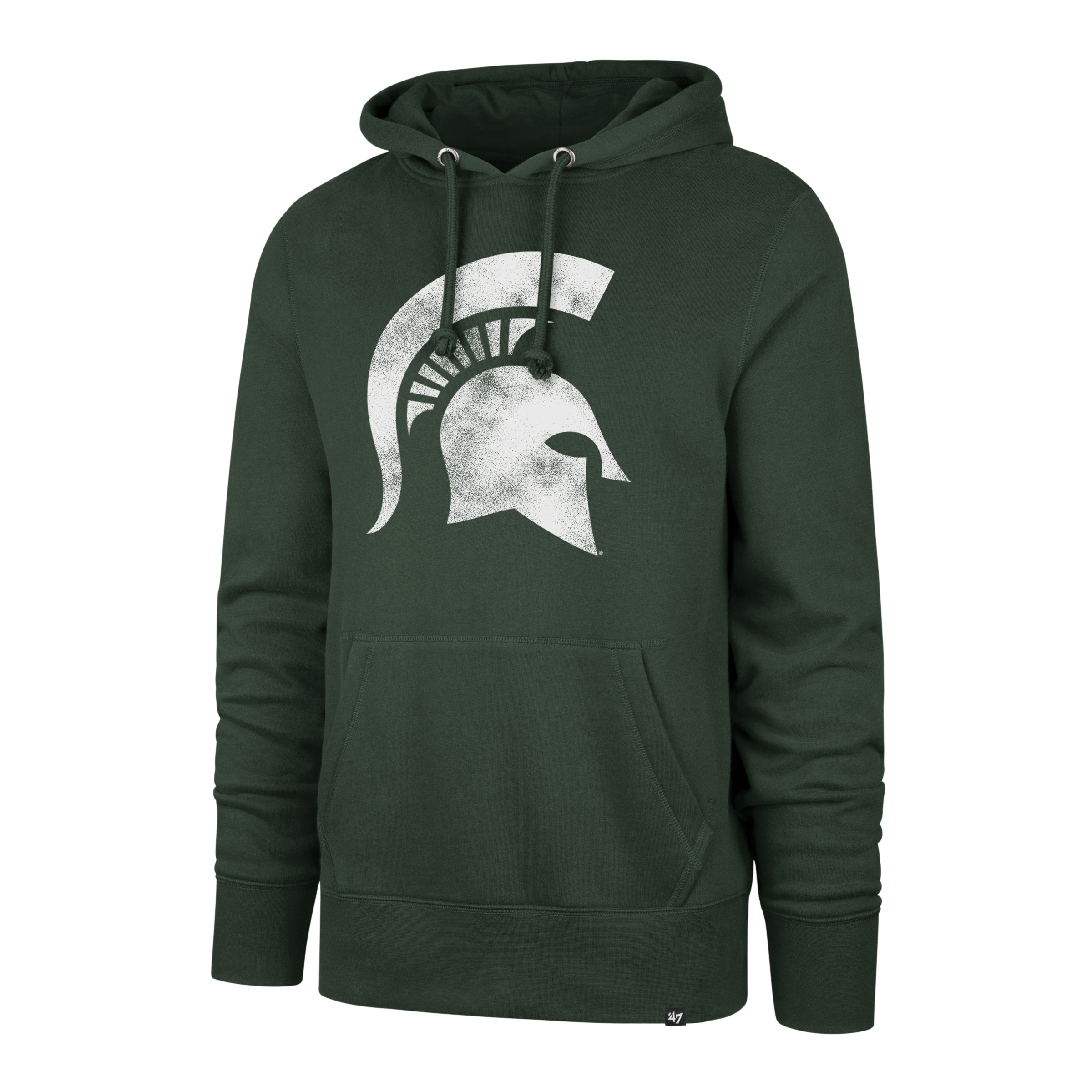 Michigan State Spartans NCAA 47 Brand Men's Green Imprint Distressed Headline Pullover Hoodie