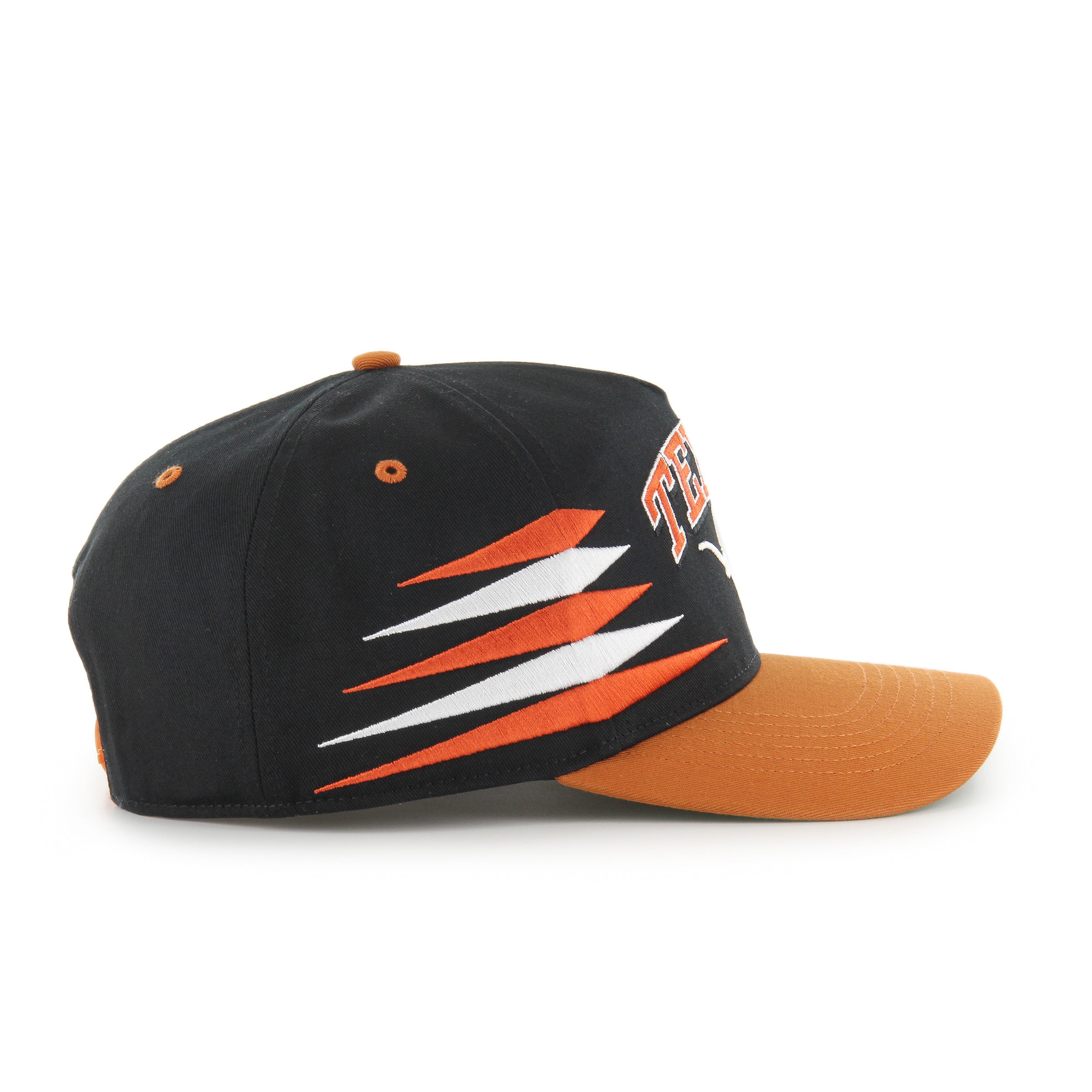 Texas Longhorns NCAA 47 Brand Men's Black Diamond Hitch Snapback Hat