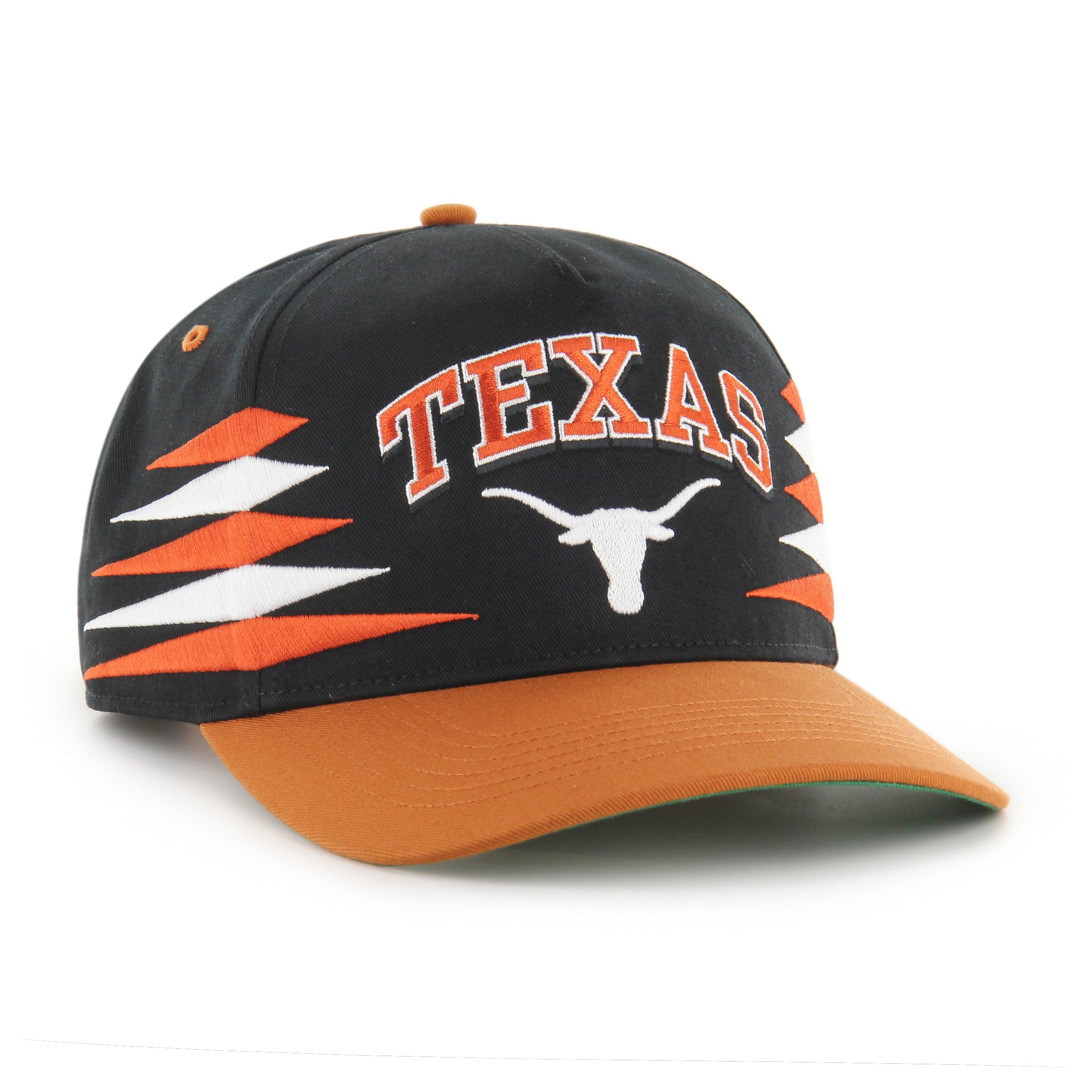 Texas Longhorns NCAA 47 Brand Men's Black Diamond Hitch Snapback Hat