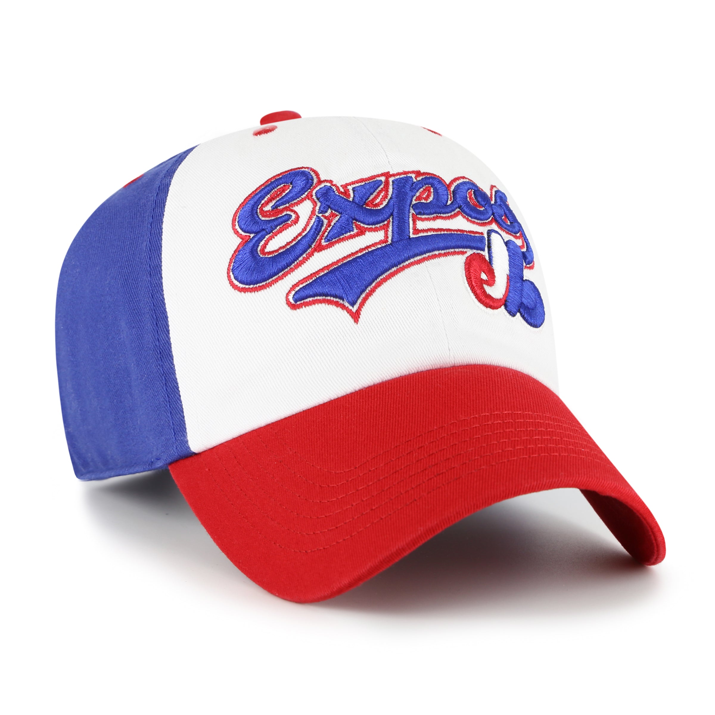 Montreal Expos MLB 47 Brand Youth Tricolor Scooter Clean Up Adjustable Hat