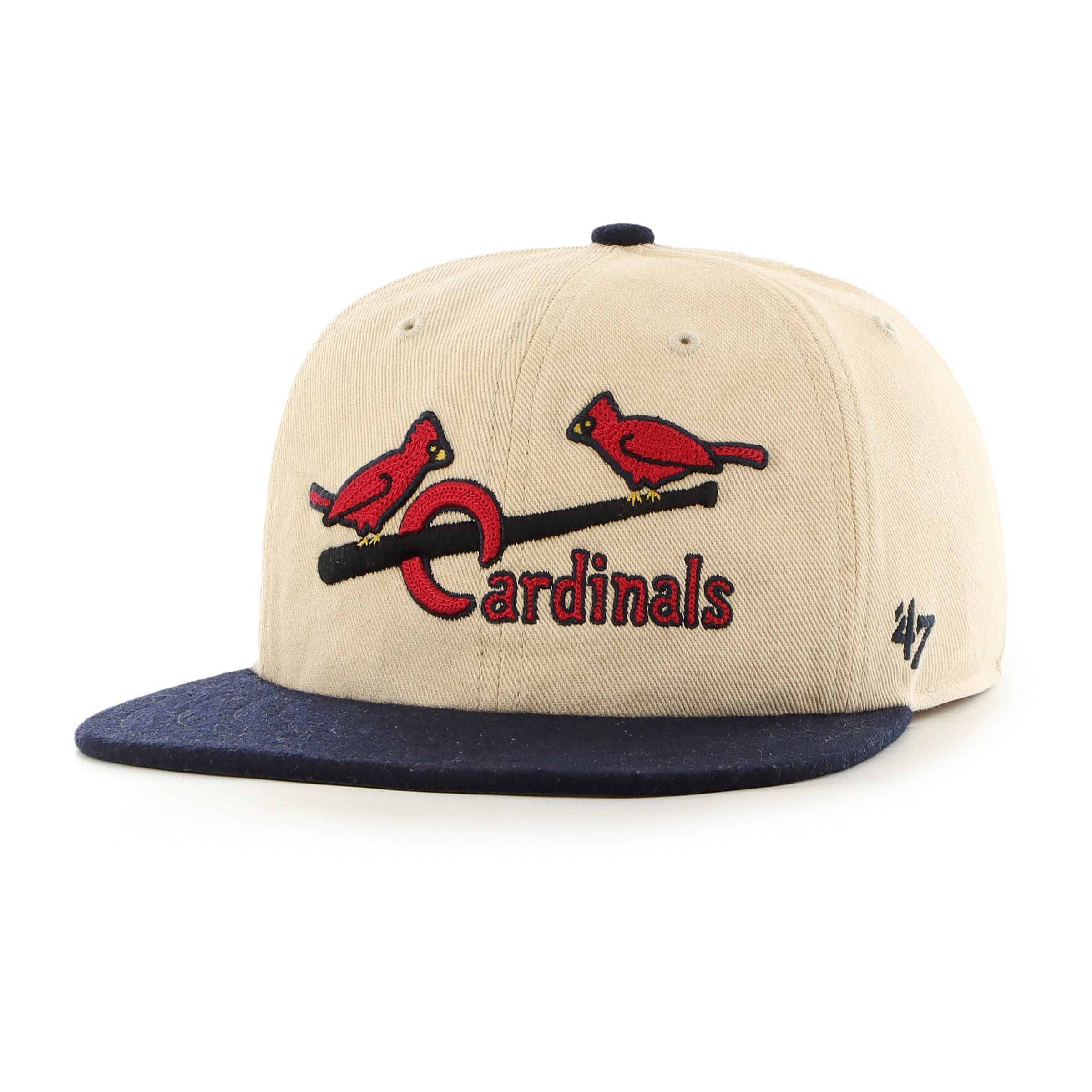 St. Louis Cardinals MLB 47 Brand Men's Beige Captain RL Fieldstone Snapback