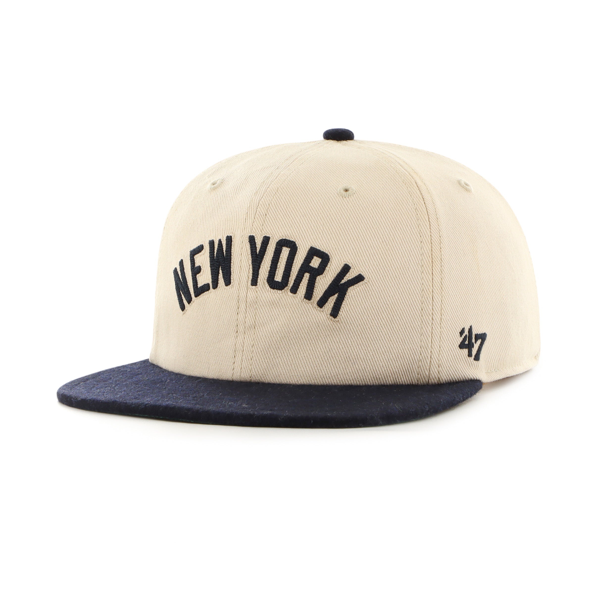 Casquette snapback beige Captain RL Fieldstone des Yankees de New York MLB 47 Brand pour homme