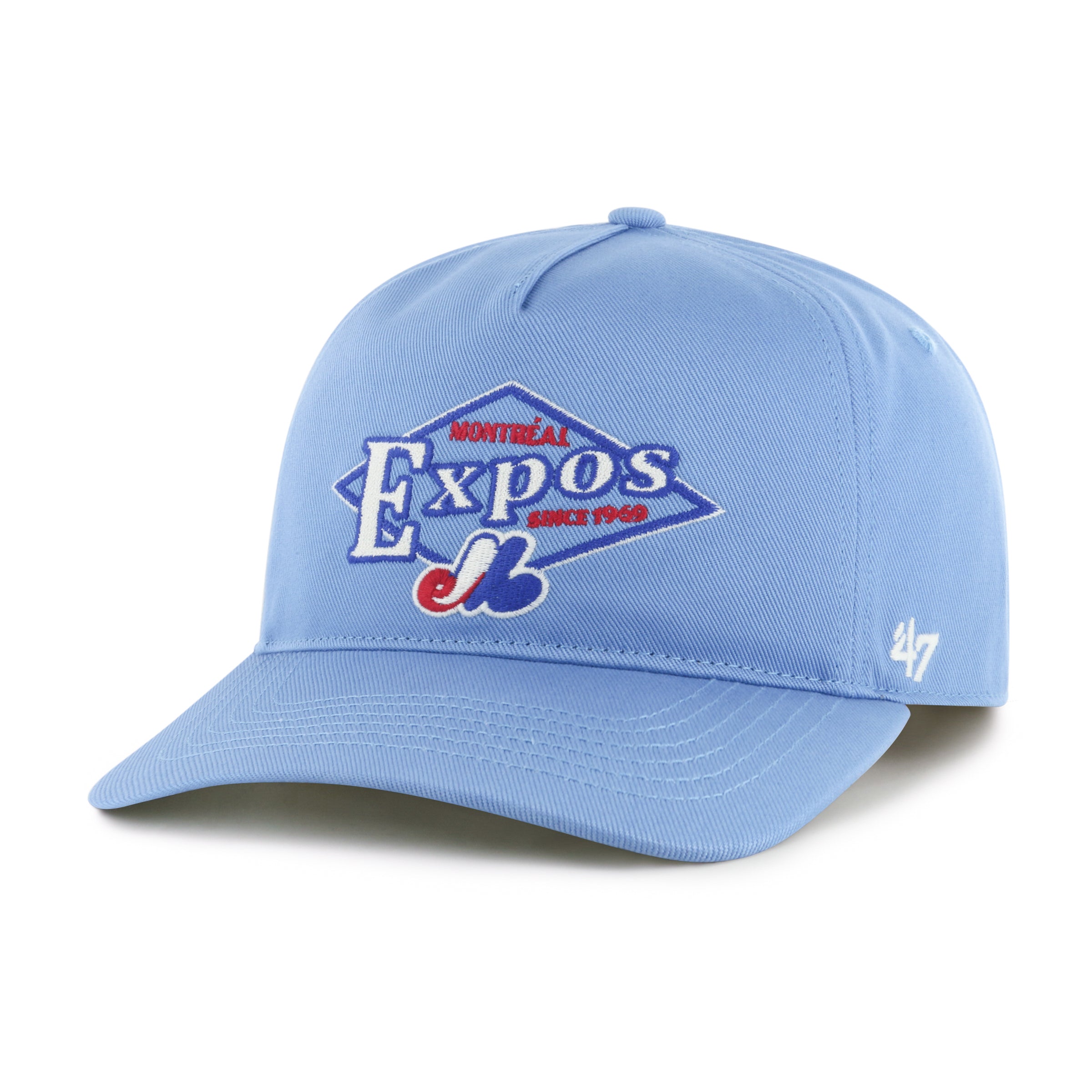 Casquette snapback bleu clair Golden Diamond Hitch des Expos de Montréal de la MLB 47 Brand pour homme