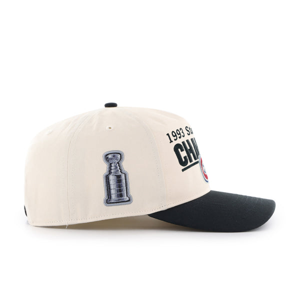 Casquette à visière rabattable beige et noire pour homme des Canadiens de Montréal de la LNH 47 Brand
