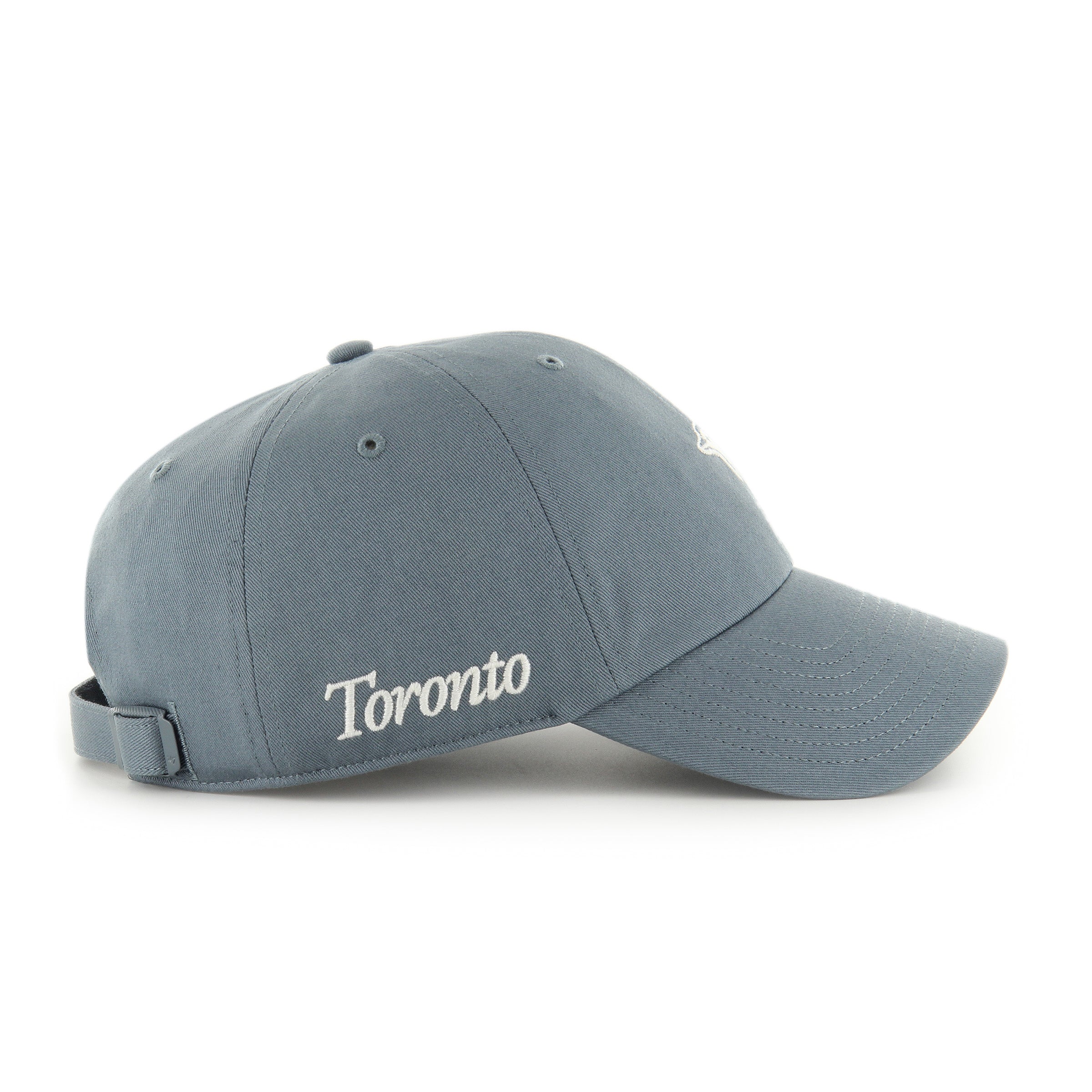 Toronto Blue Jays MLB 47 Brand Men's Grey Foundation Clean Up Adjustable Hat