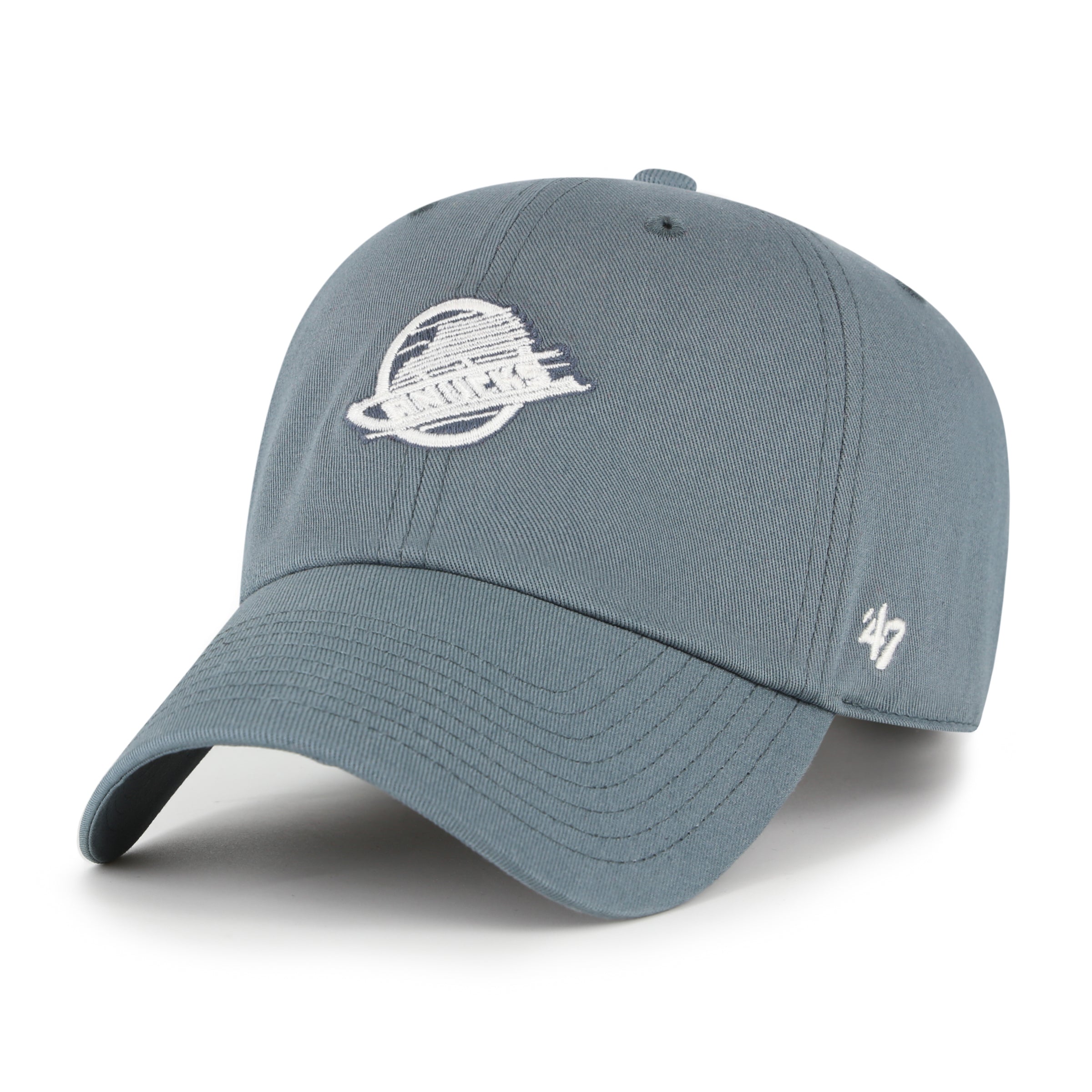 Casquette ajustable grise Foundation Clean Up pour homme des Canucks de Vancouver de la LNH 47 Brand